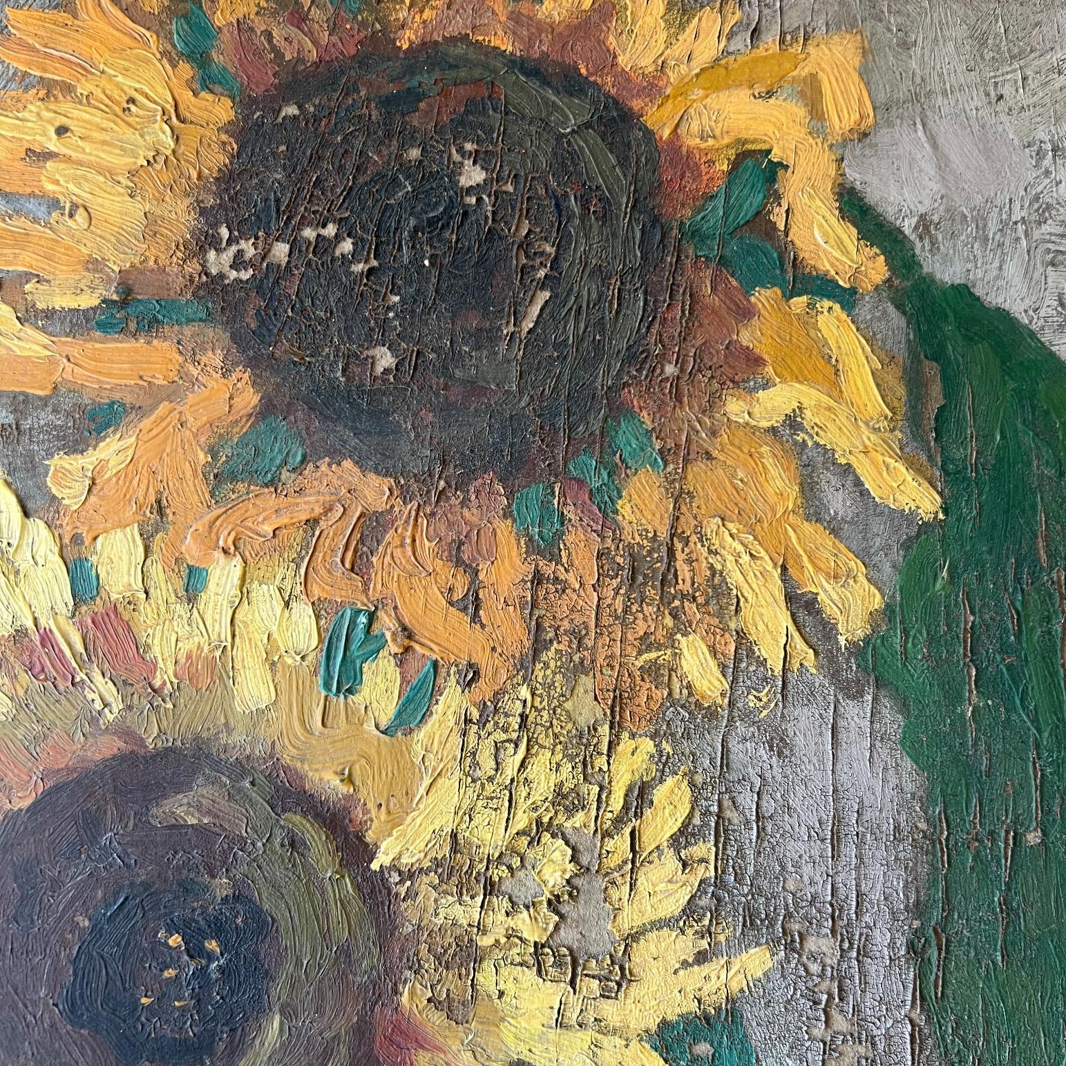 Vase of Sunflowers Oil Painting