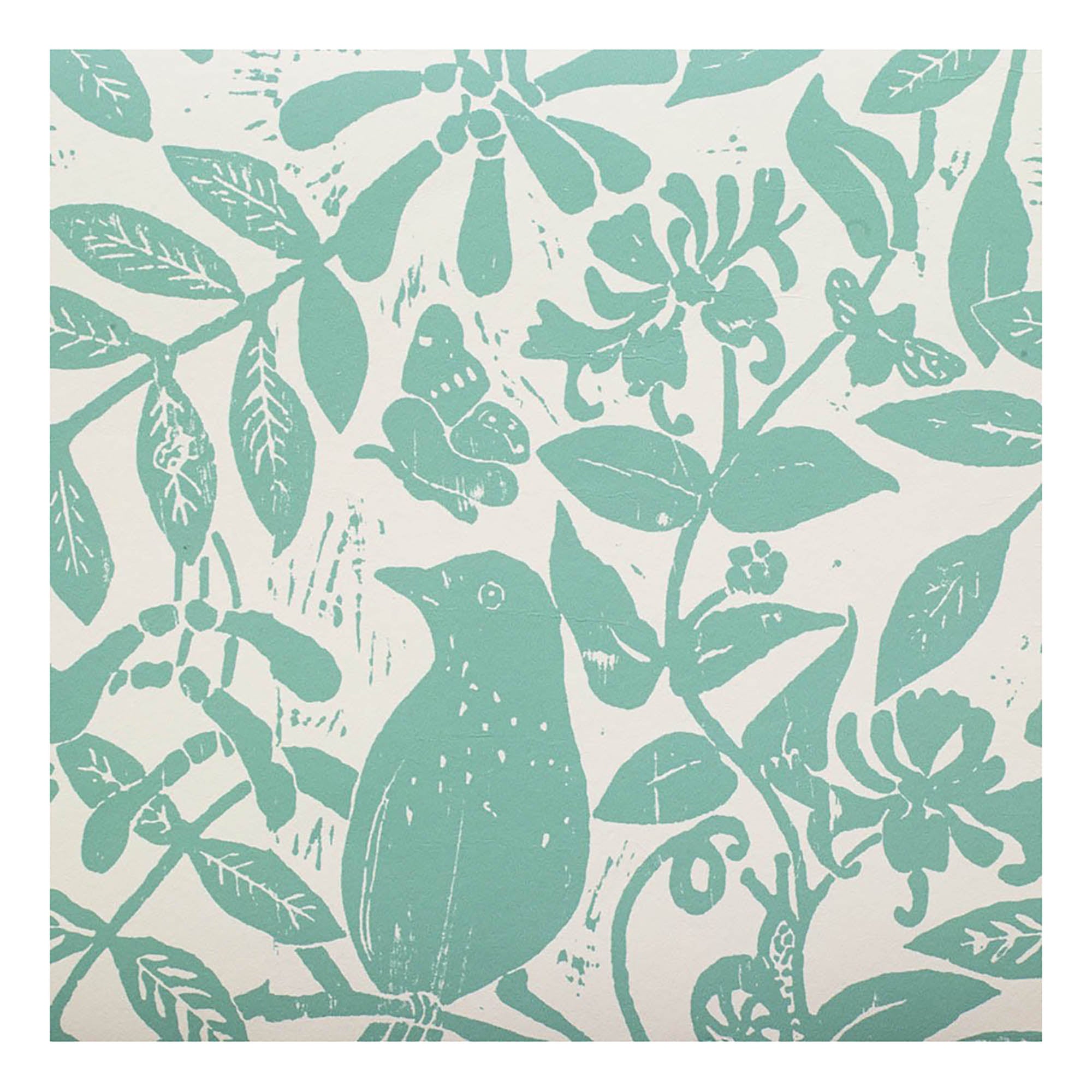Birds & Bees Wallpaper Pea Green
