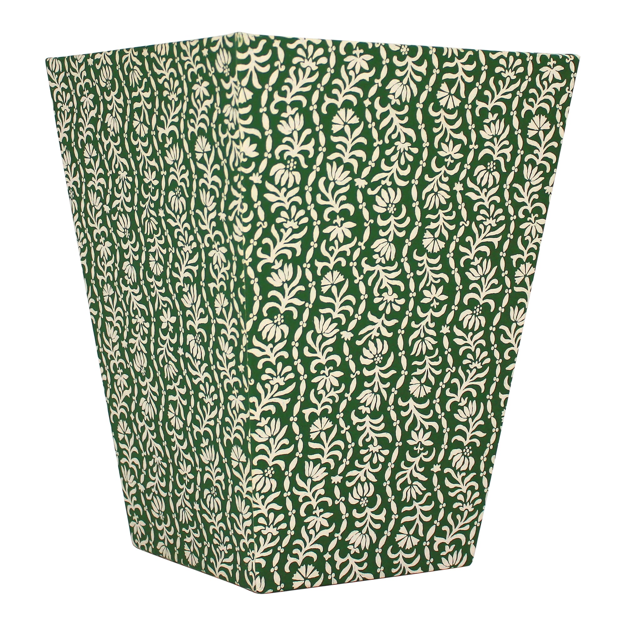 Waste Paper Bin - Posy, Emerald