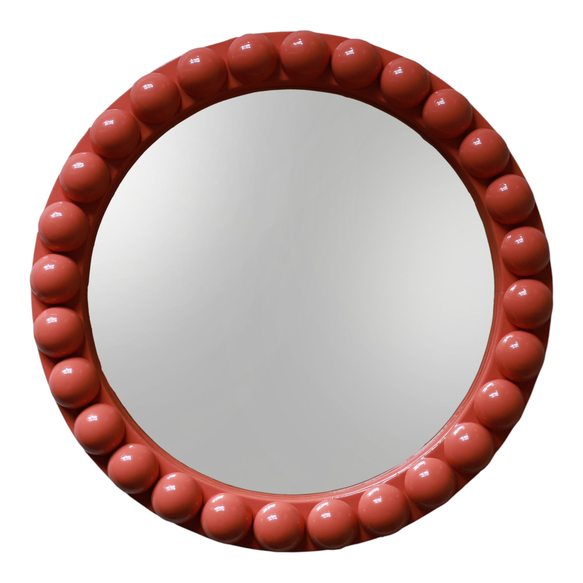 Round Over-Sized Bobbin Mirror