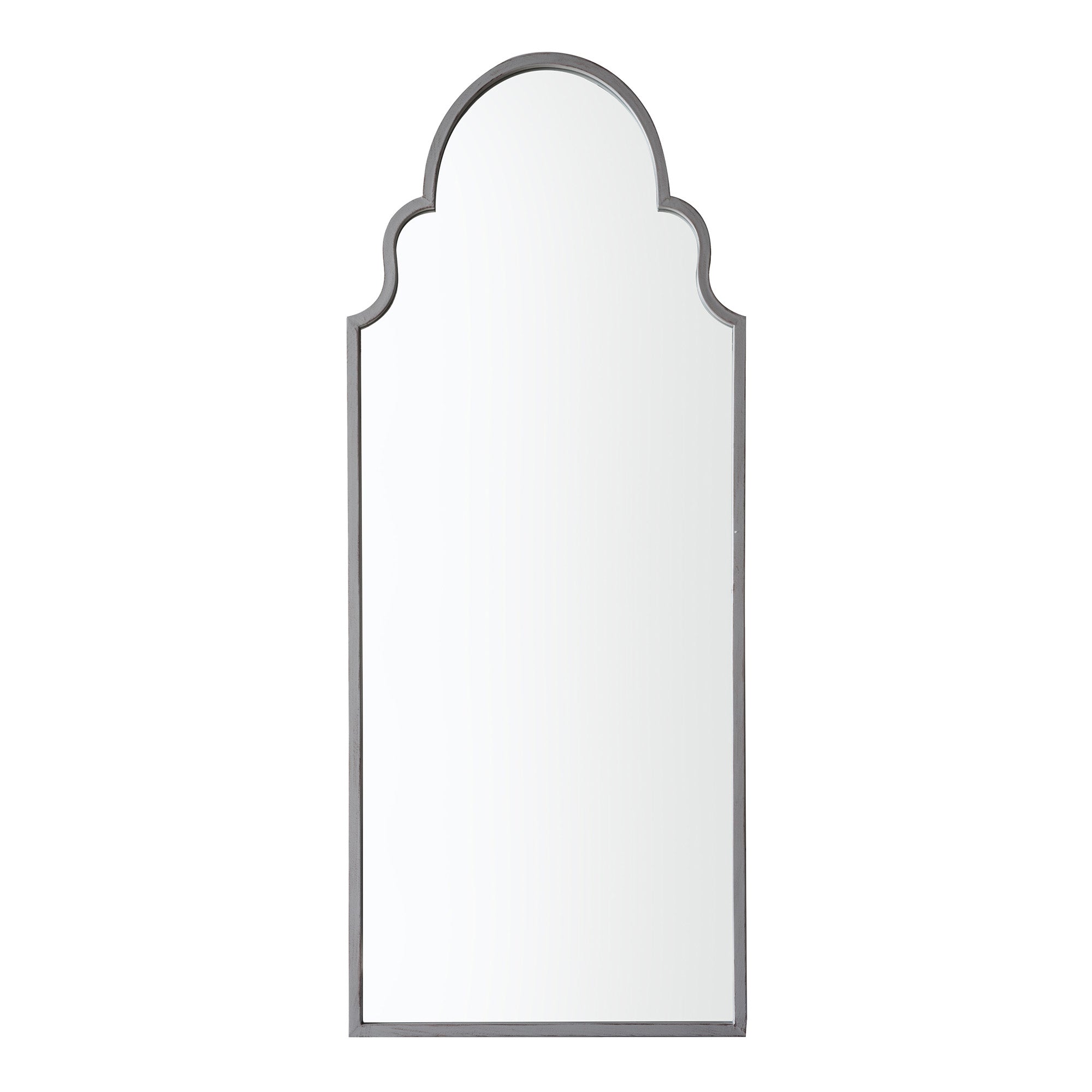 Arched Outdoor Mirror Warm Grey