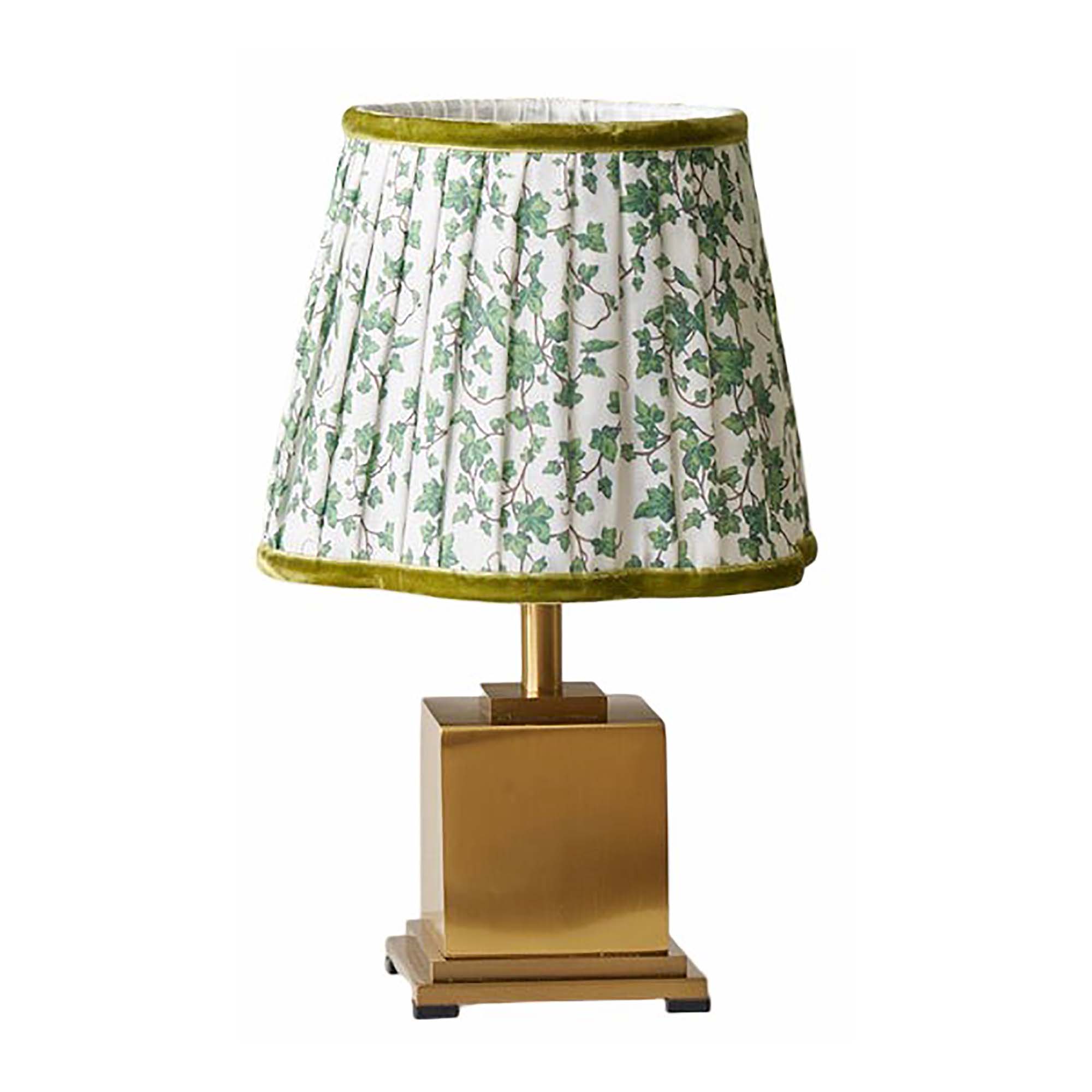 Stephanie Table Lamp with Green Ivy Lampshade