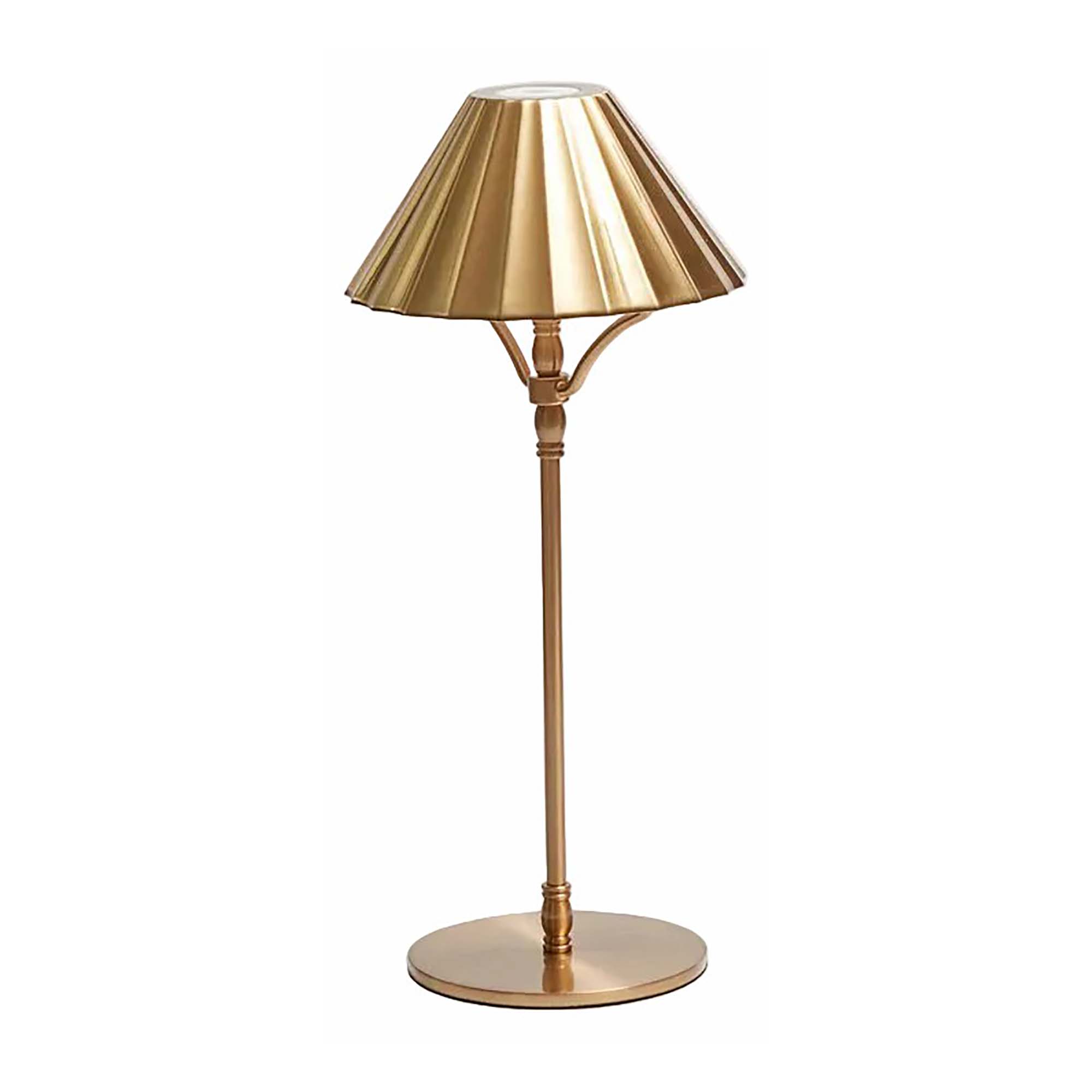 Ophelia Rechargeable Brass Table Lamp