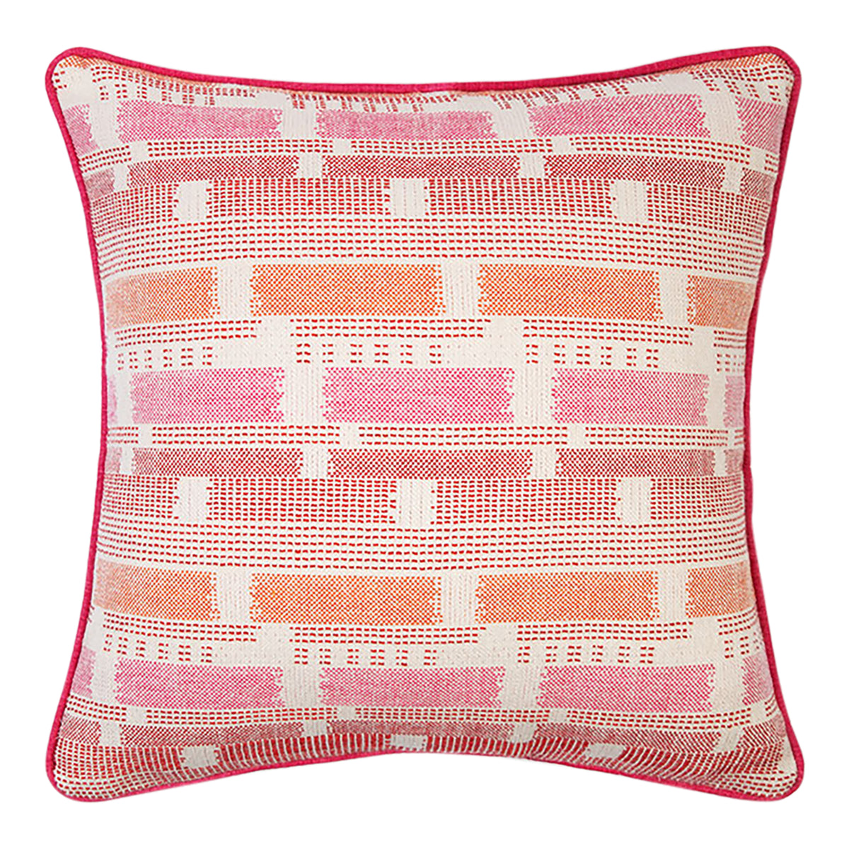 Loom Weave Hot Pink Cushion