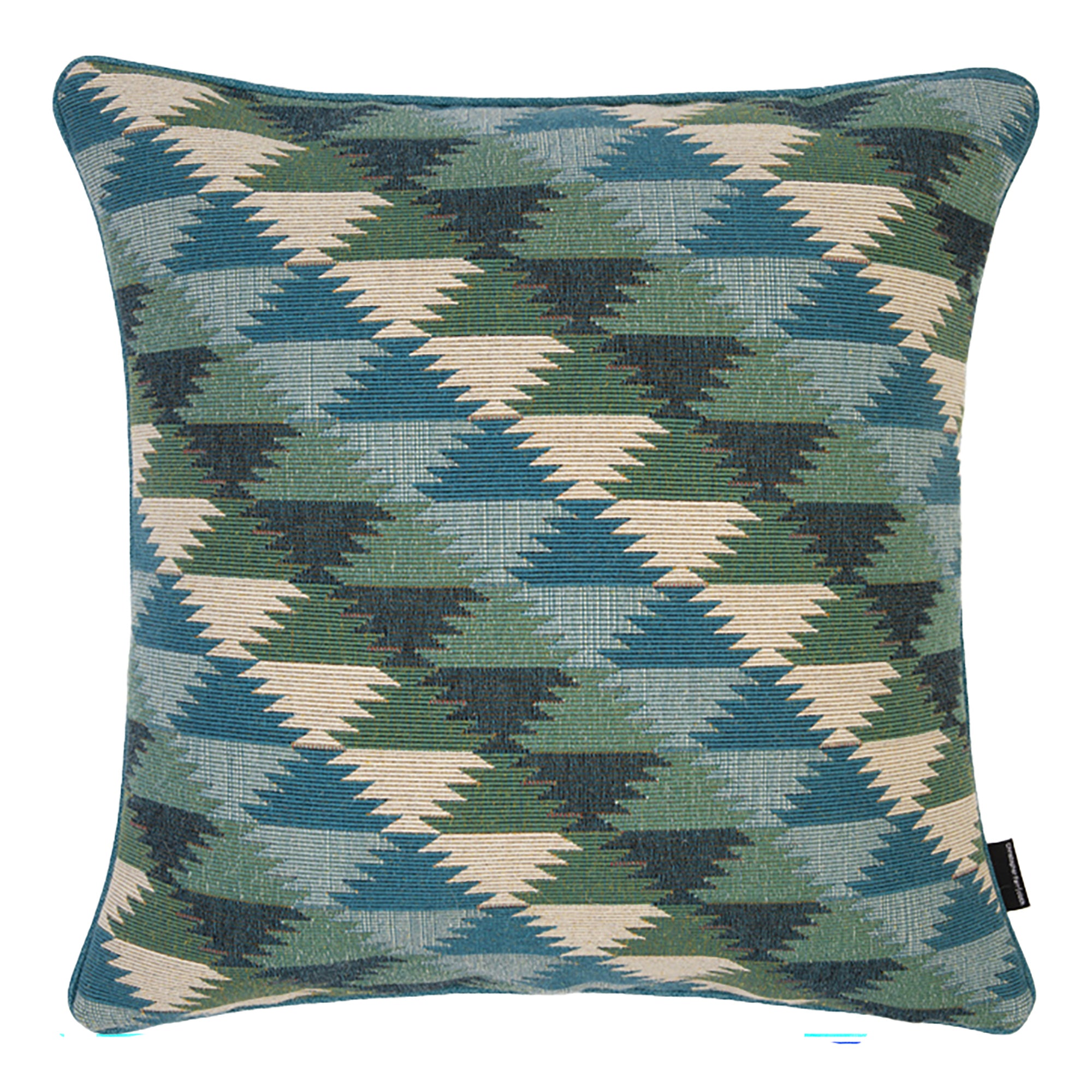 Busy Lizzie Aqua Cushion