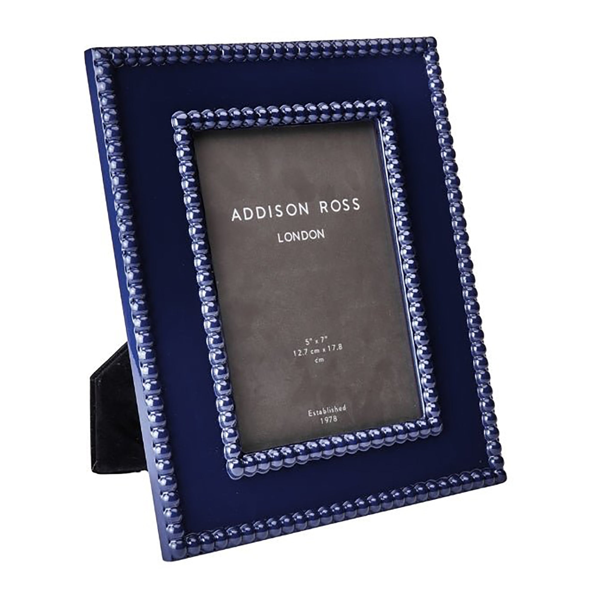 Navy Bobbin Lacquer Photo Frame