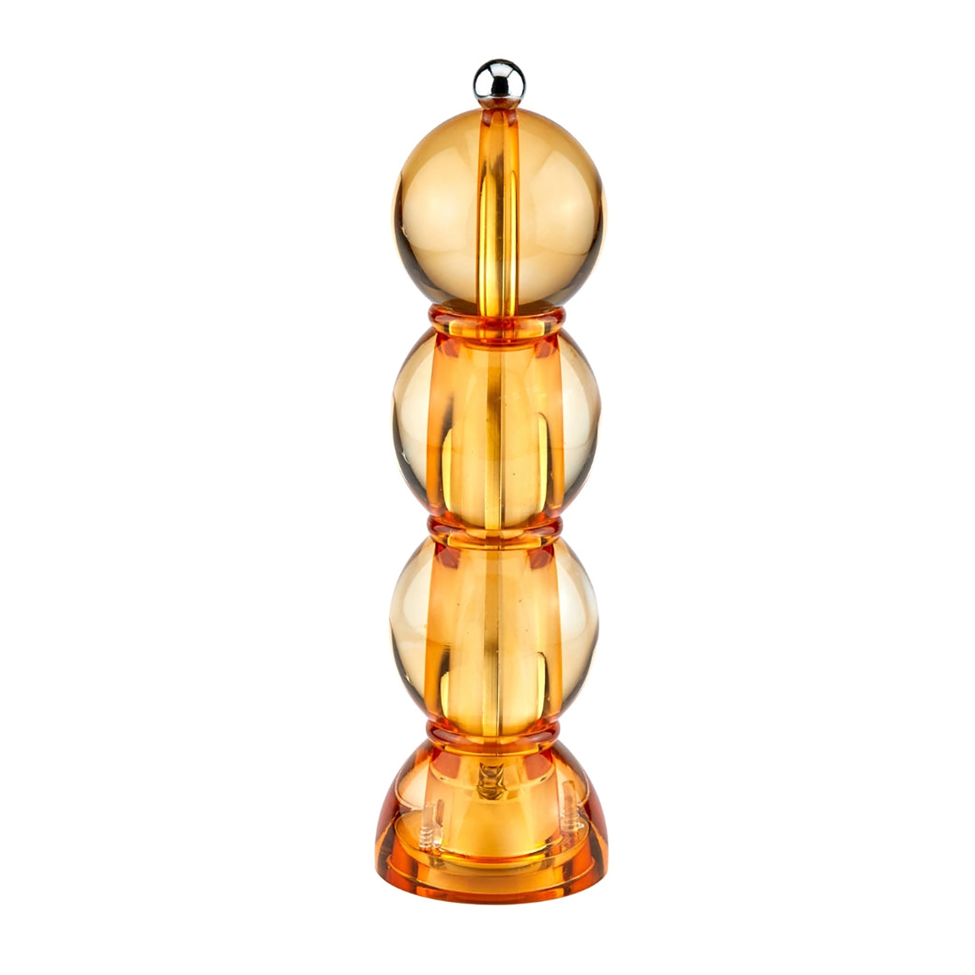 Amber Icy Bobbin Salt or Pepper Mill