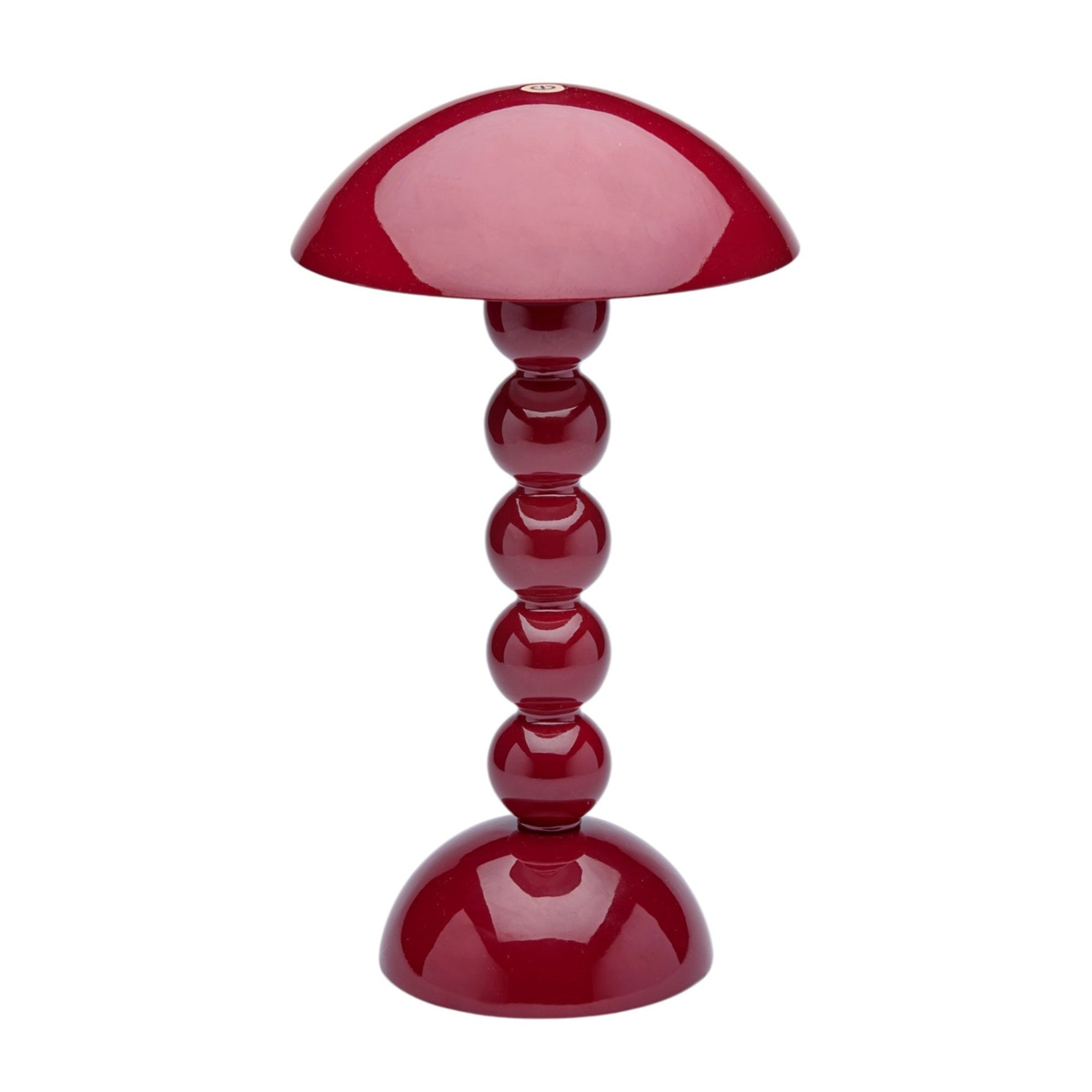 Cherry Lacquer Rechargeable Bobbin LED Lamp