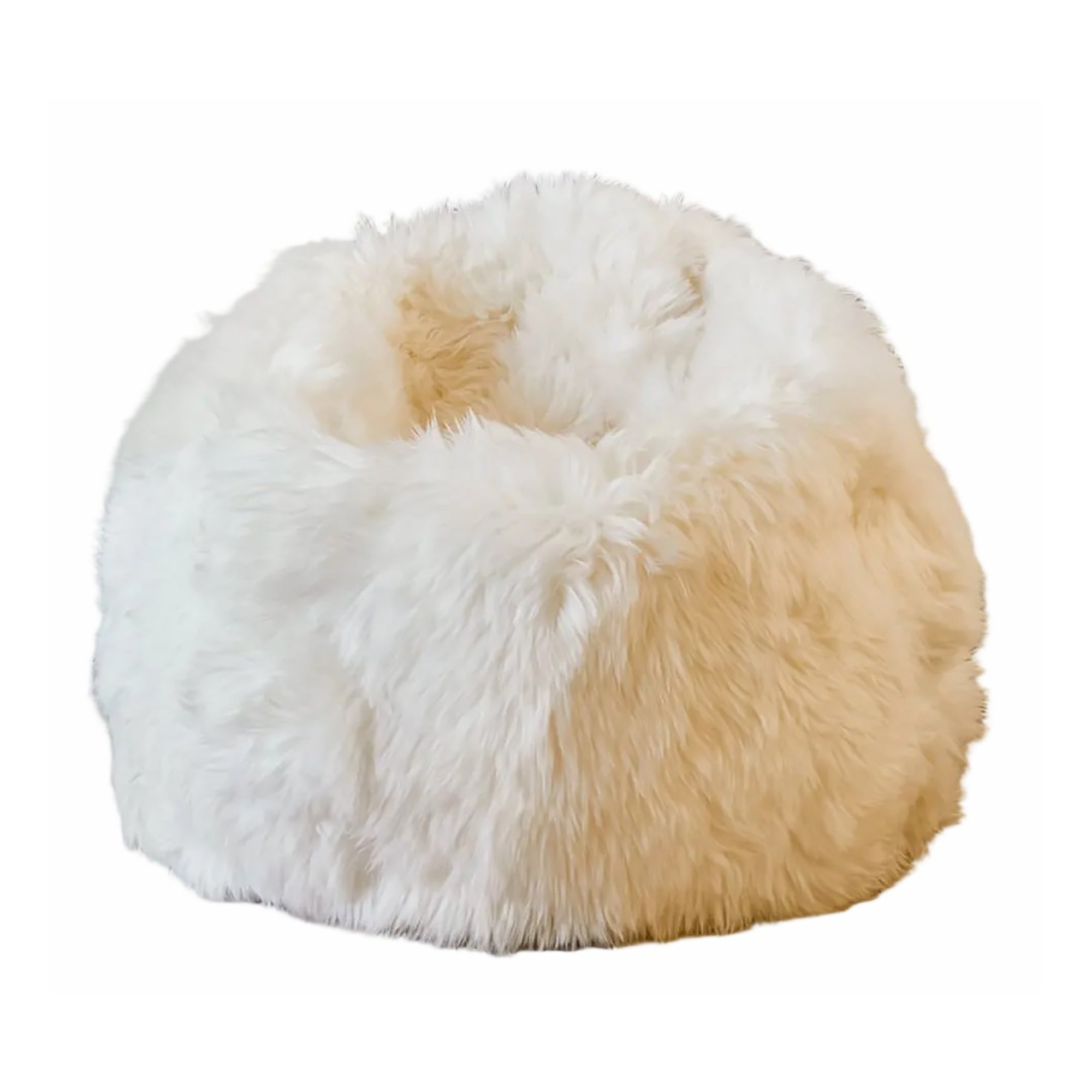 Large Sheepskin Beanbag - White
