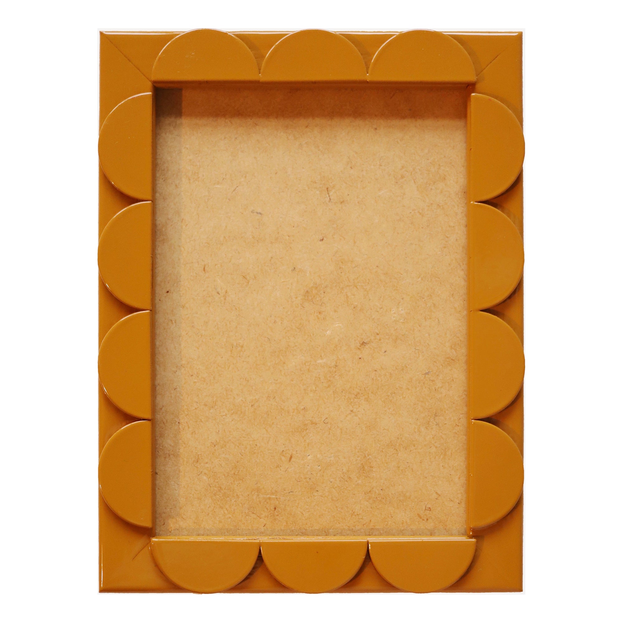 Mustard Lacquered Scallop Frame