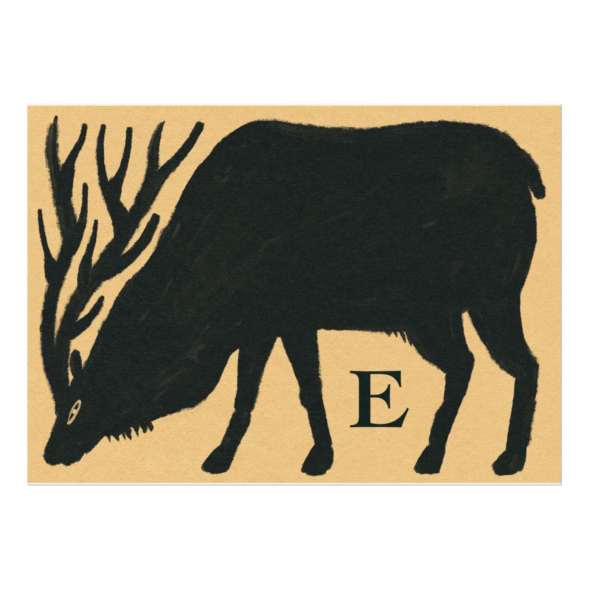 E for Elk Print