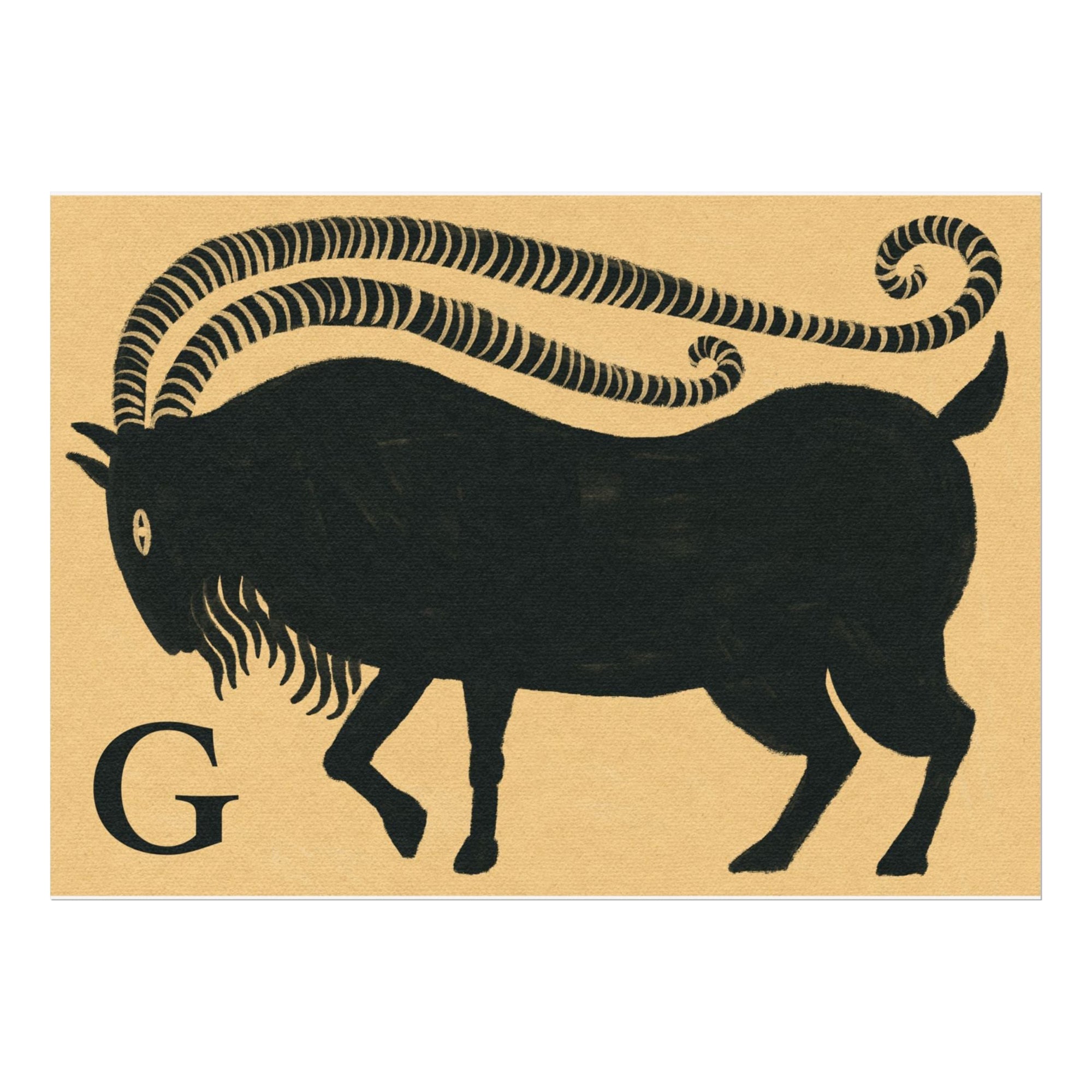 G for Goat Print