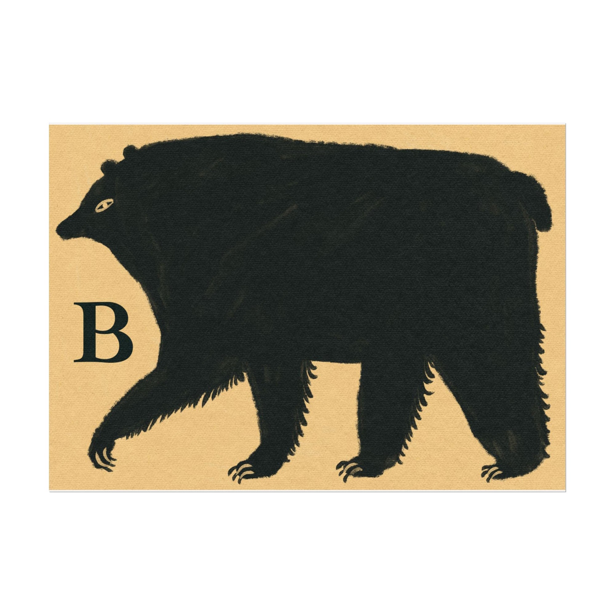 B for Bear Print