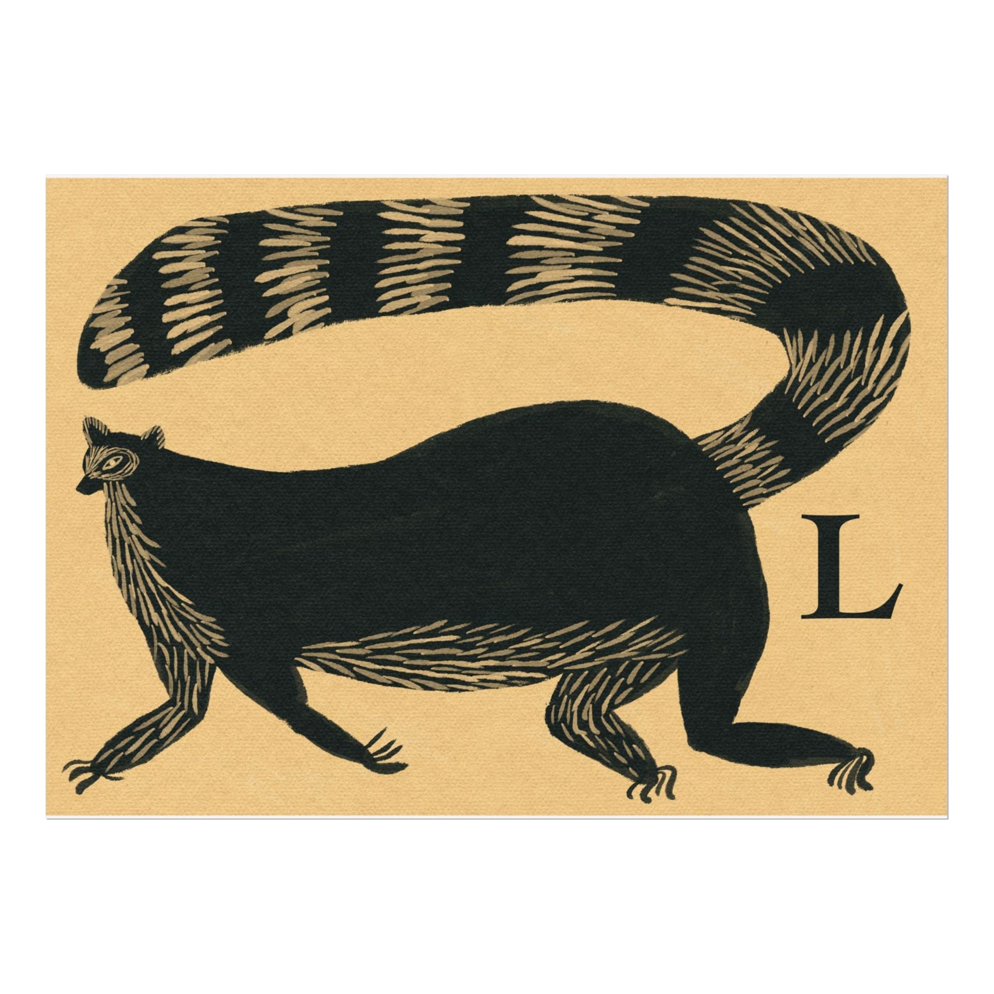 L for Lemur Print