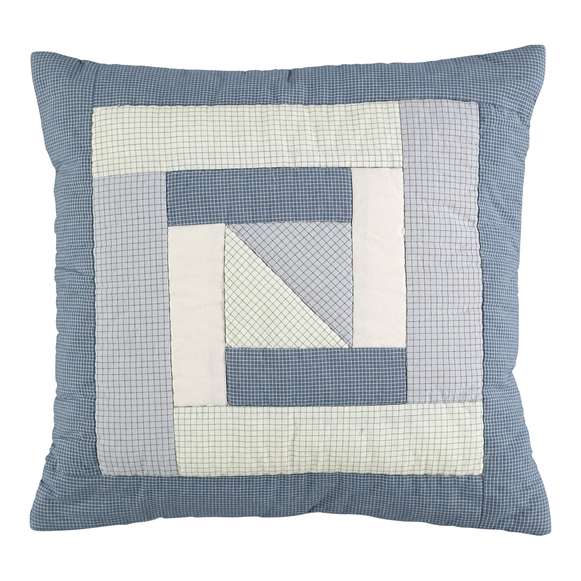 Geo Patchwork cushion - hand quilted