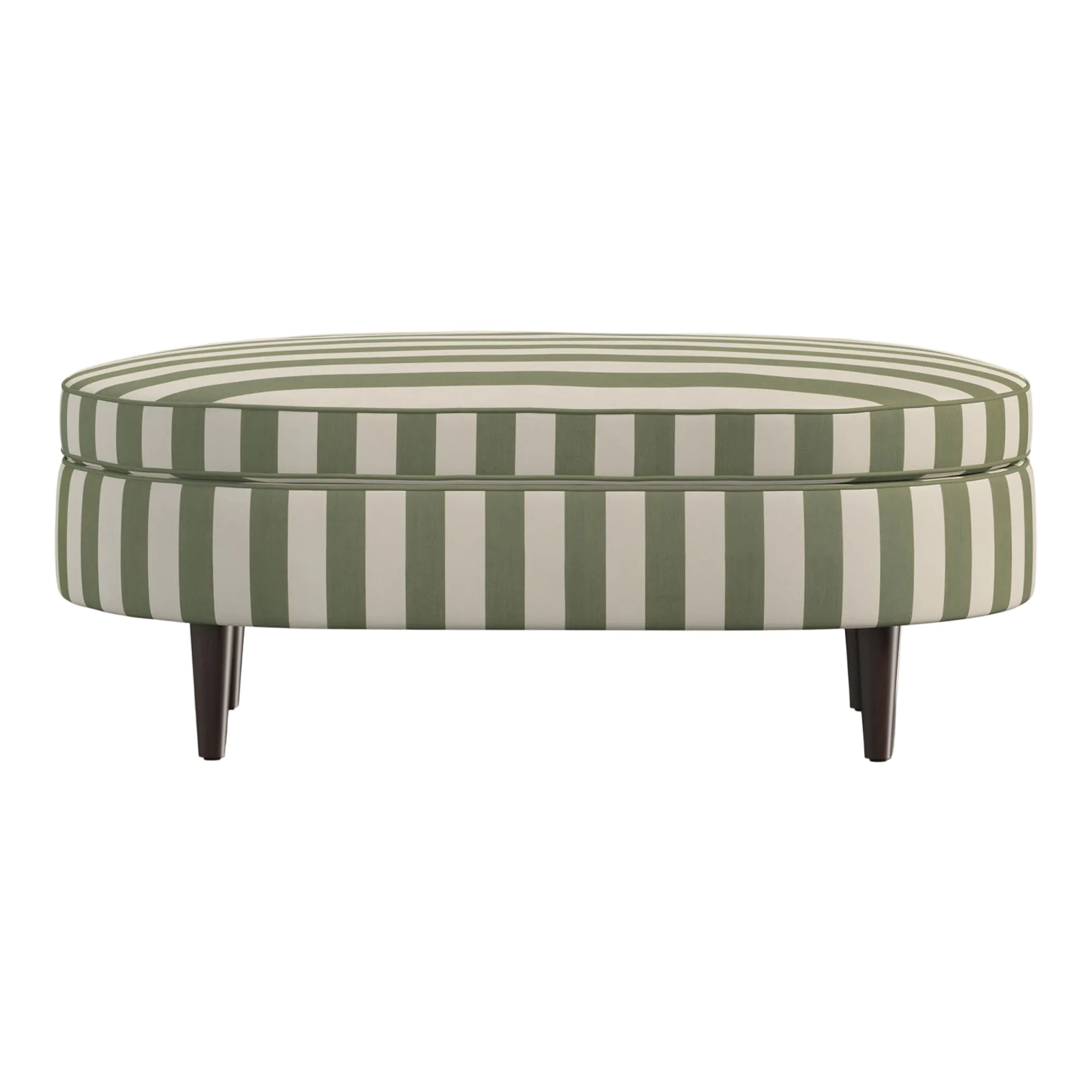 Carlotta Ottoman | Sonia Stripe Artichoke