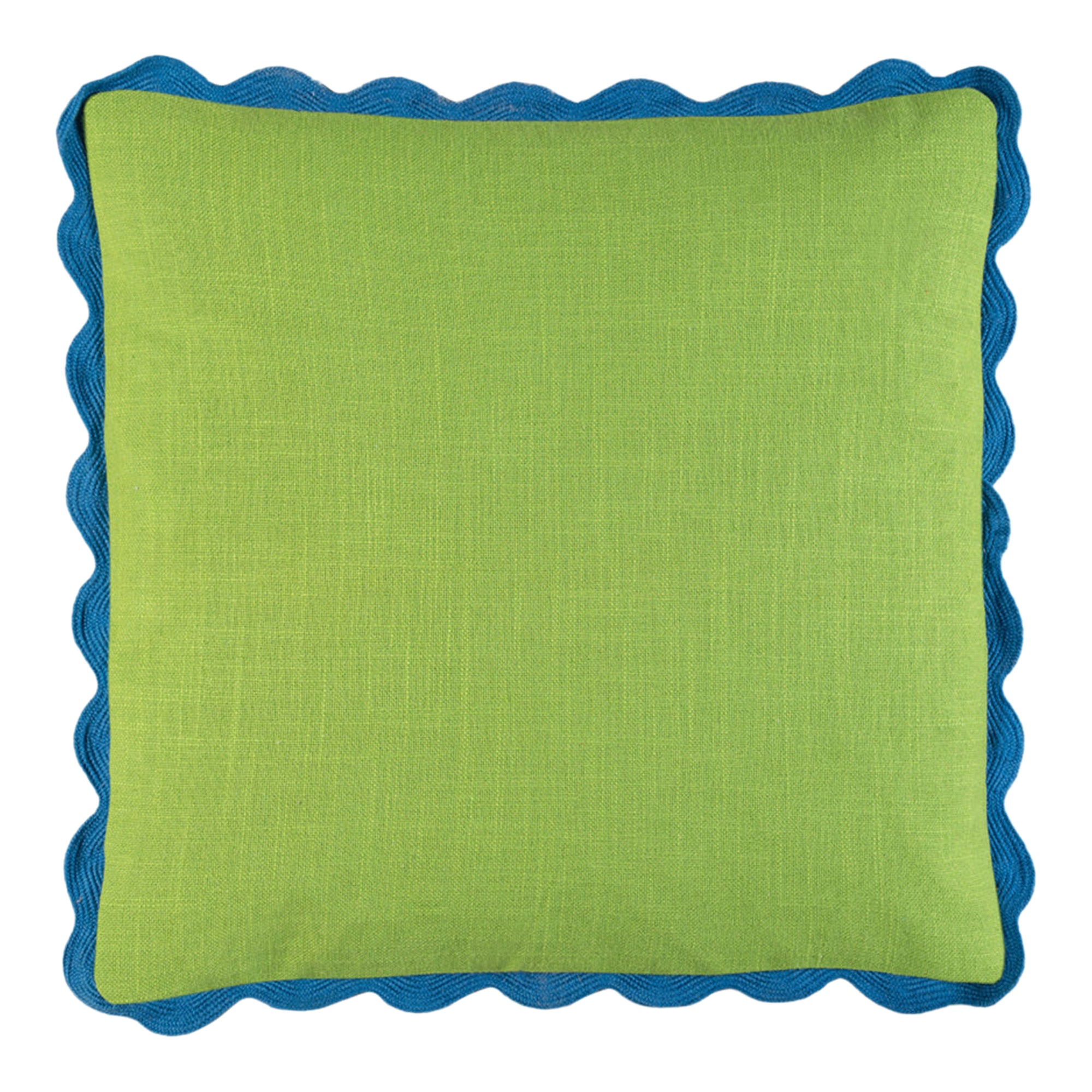 Sage Block Colour Cotton Cushion Cover