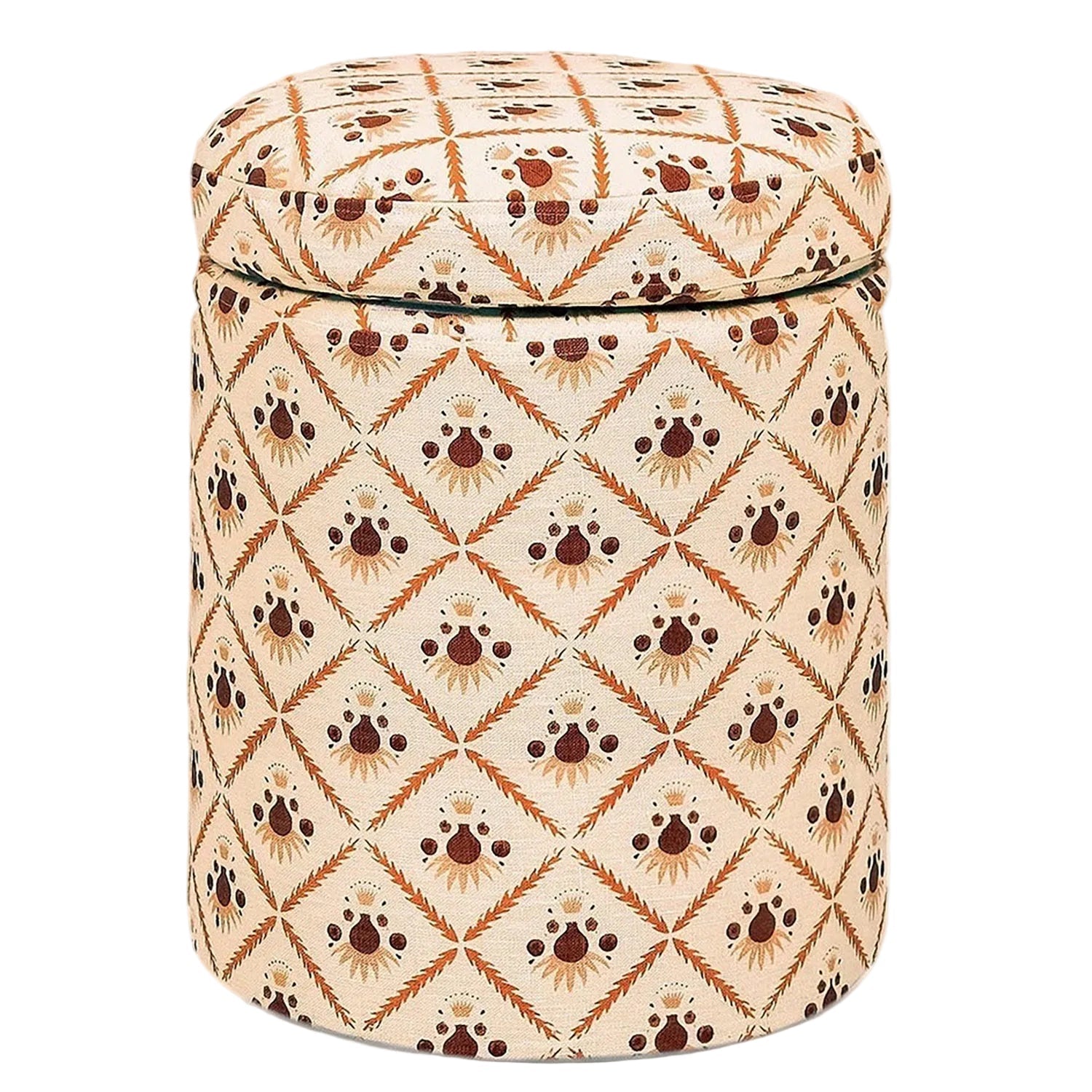 Aurora Footstool, Dusky Pink