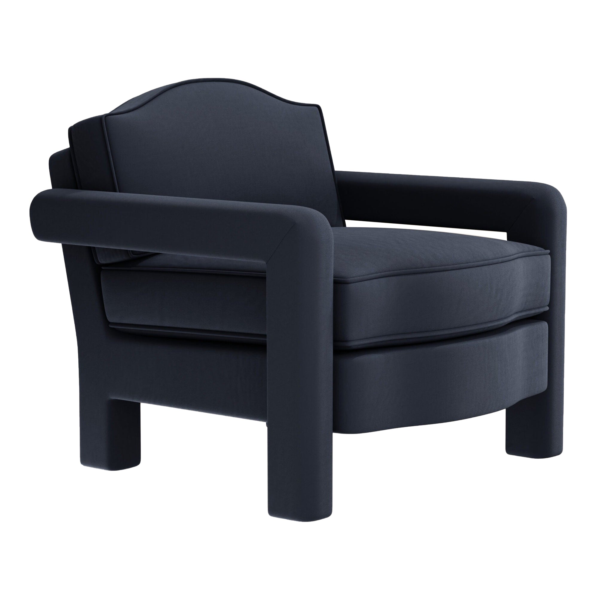 Elio Armchair, Prussian Linen