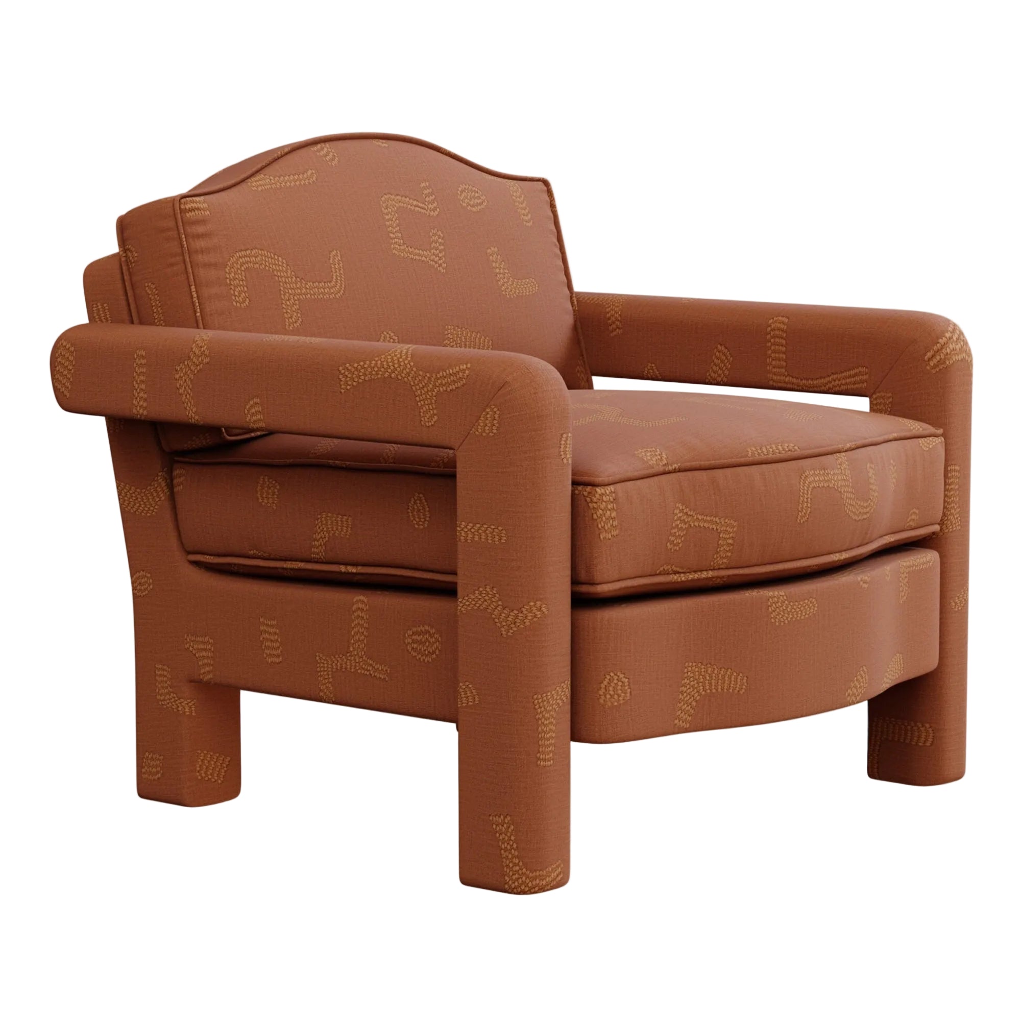 Elio Armchair, Raphia, Tobacco