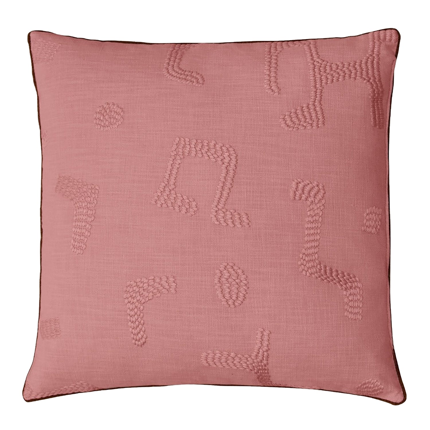 Raphia Cushion, Clay
