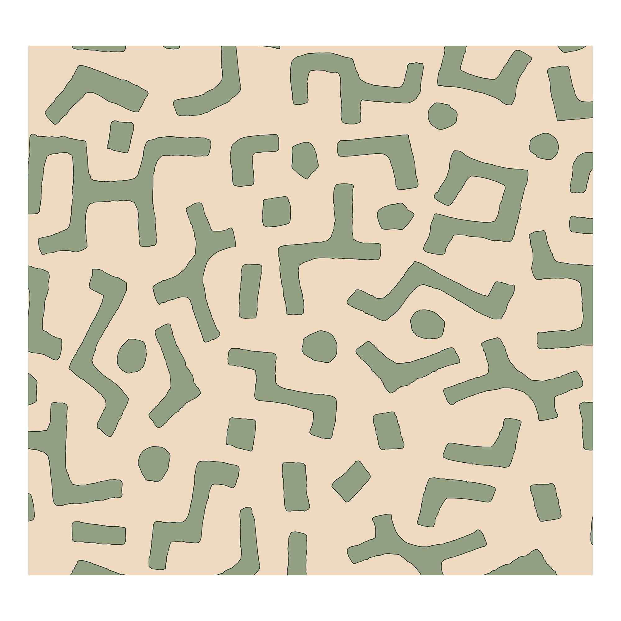 Raphia Wallpaper, Palm, Roll