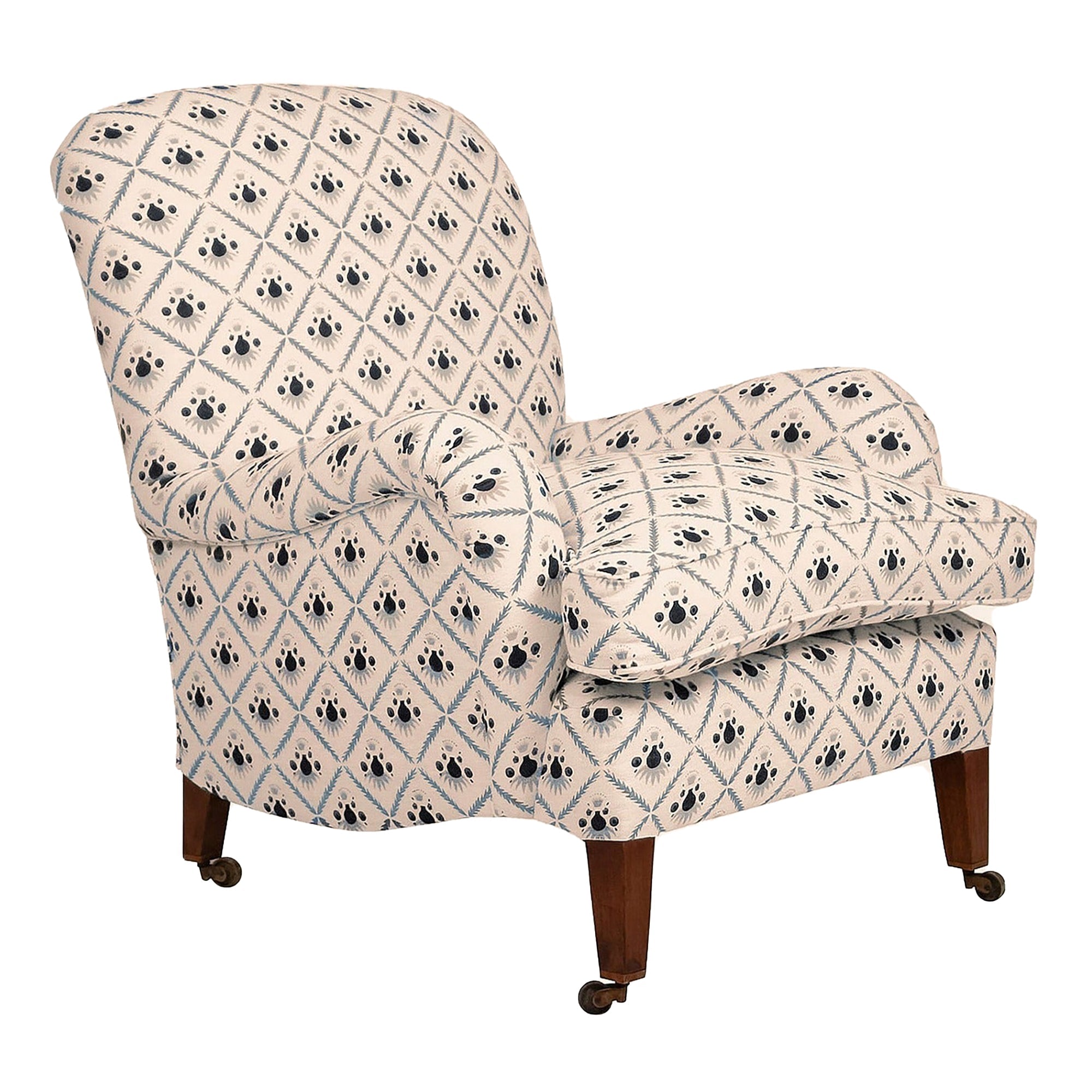 Sofia Armchair, Oxford Blue, Skirt