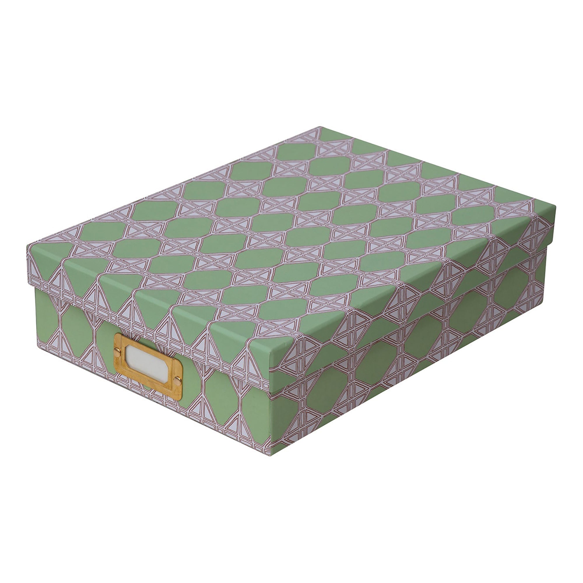 Romarong Loko Green Lidded Portfolio Box