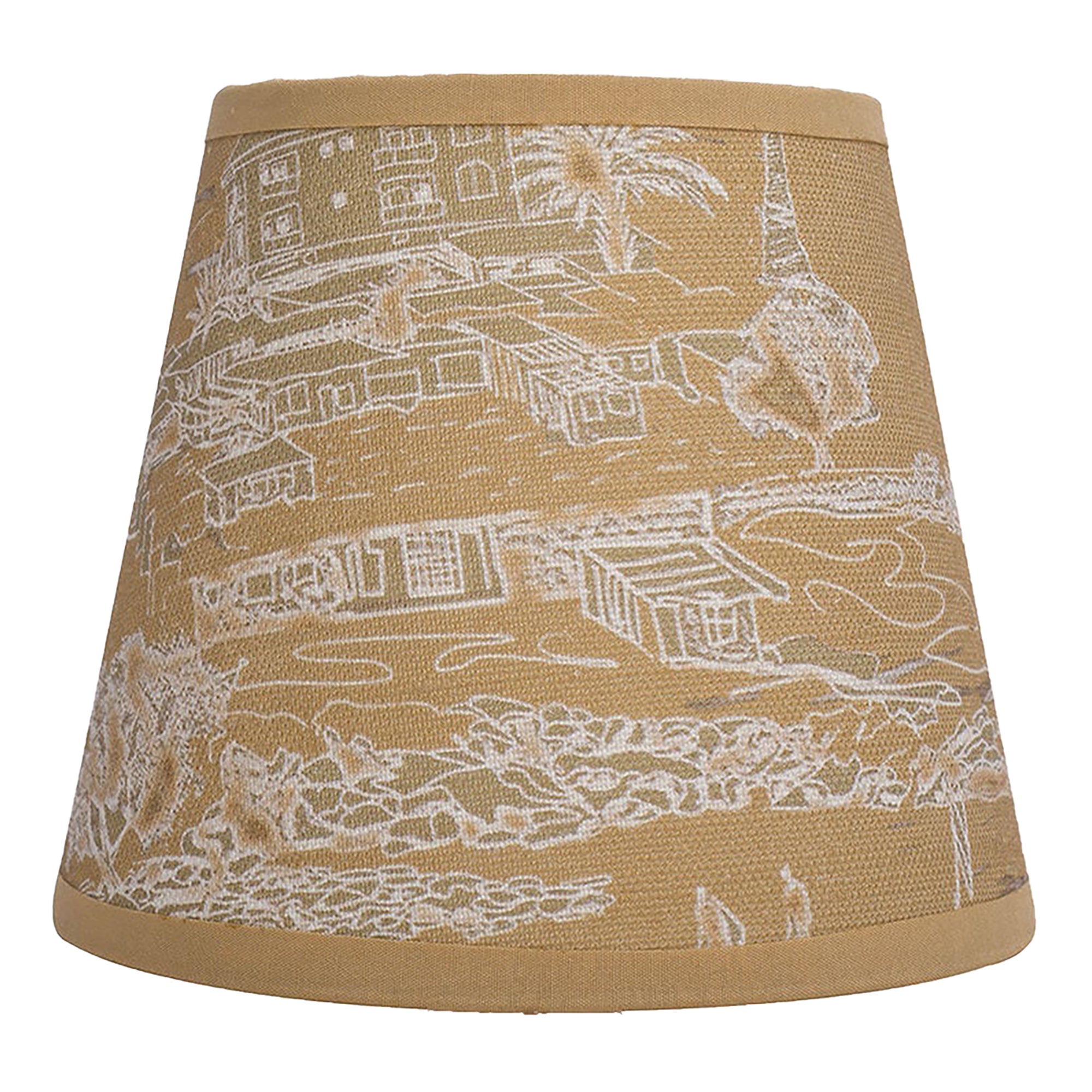 Banana Island | Sand Beige 6" Candle Clip Lampshade