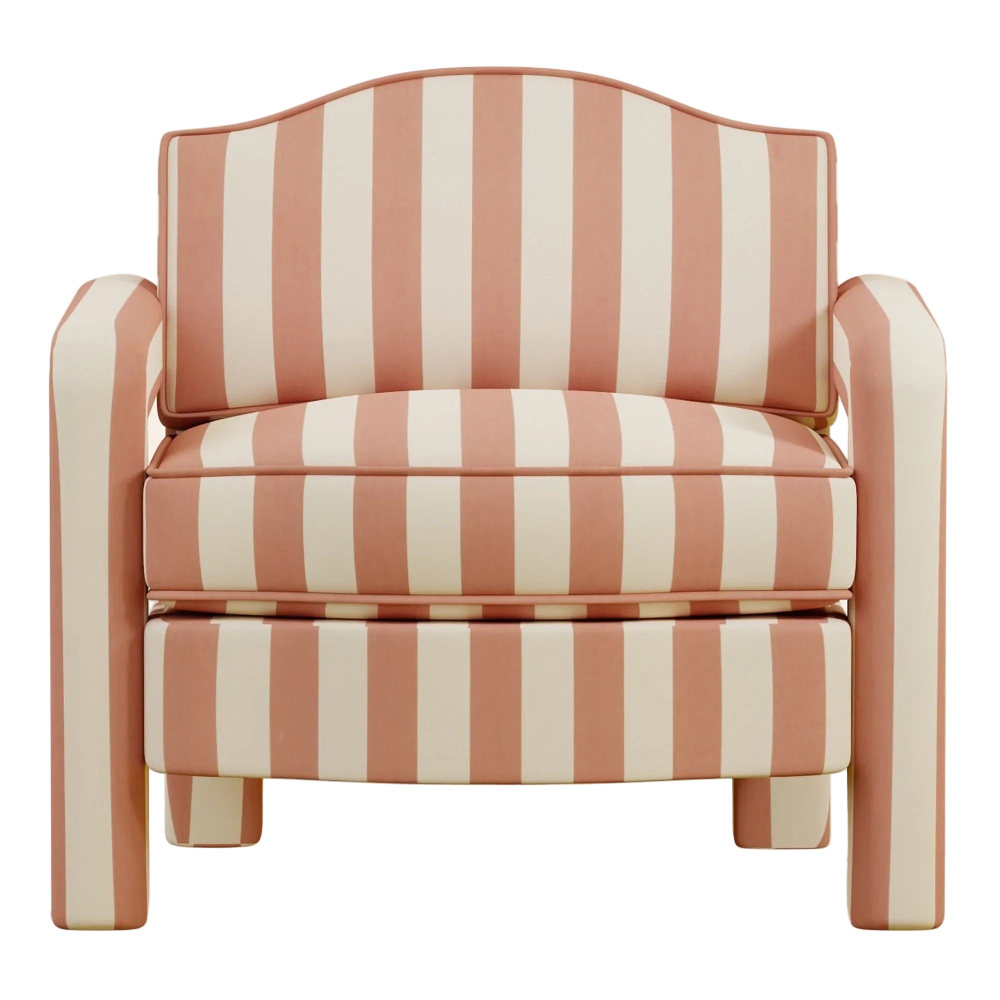 Elio Armchair | Sonia Stripe Ginger