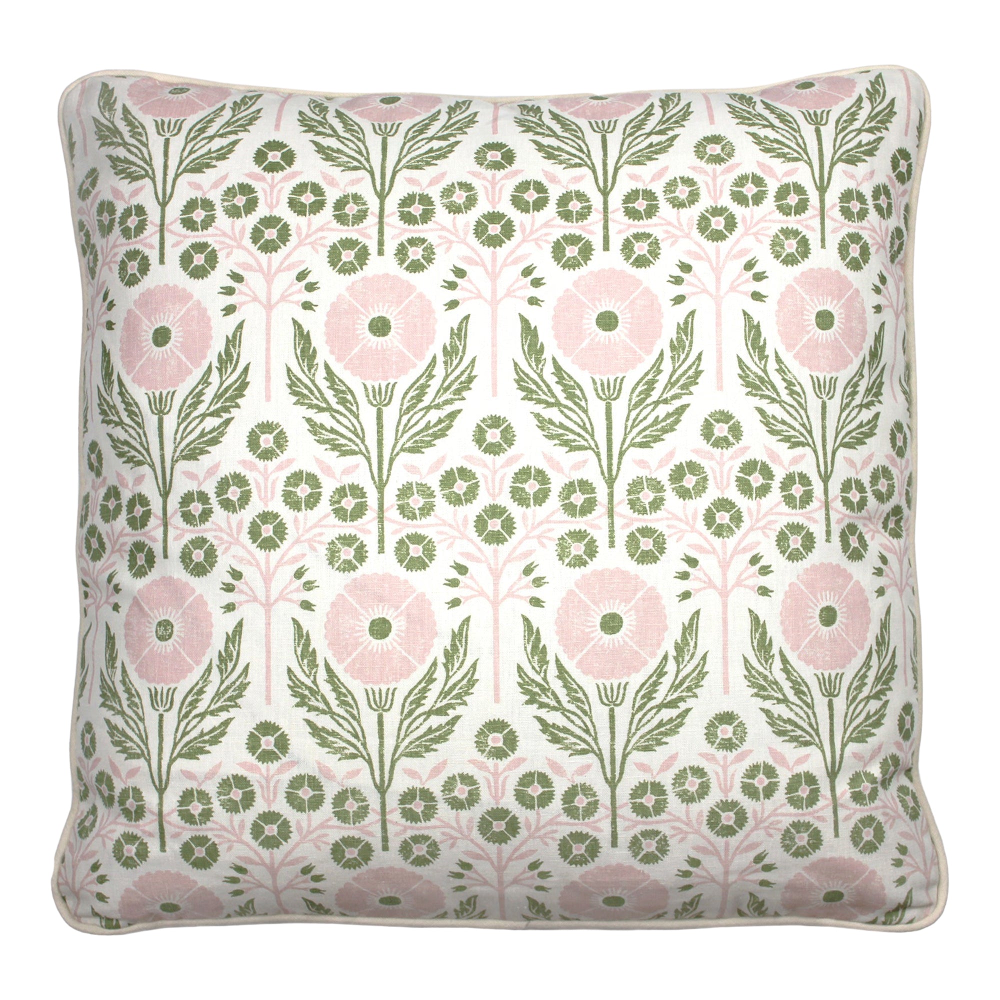 Poppies Fresca - Large Piped Cushion