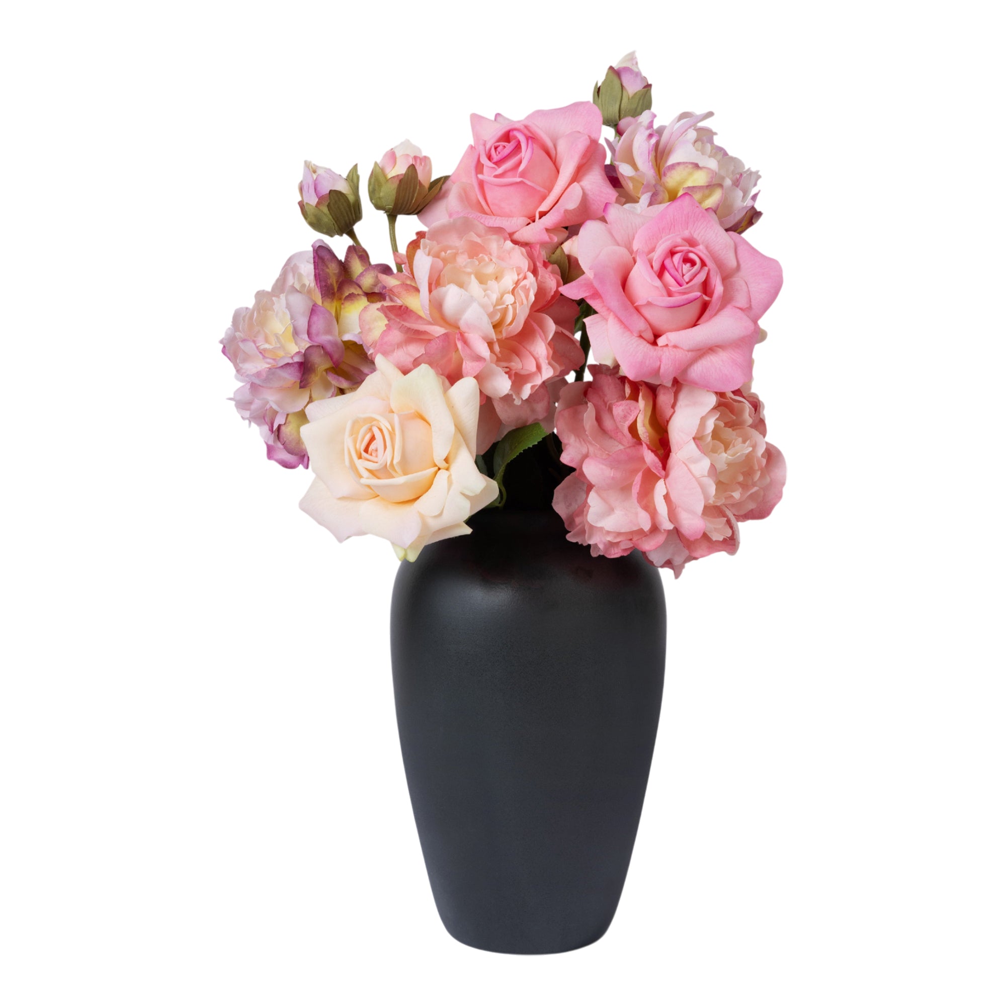 The Allegra | Faux Flower Arrangement | Soft Pinks & Purples