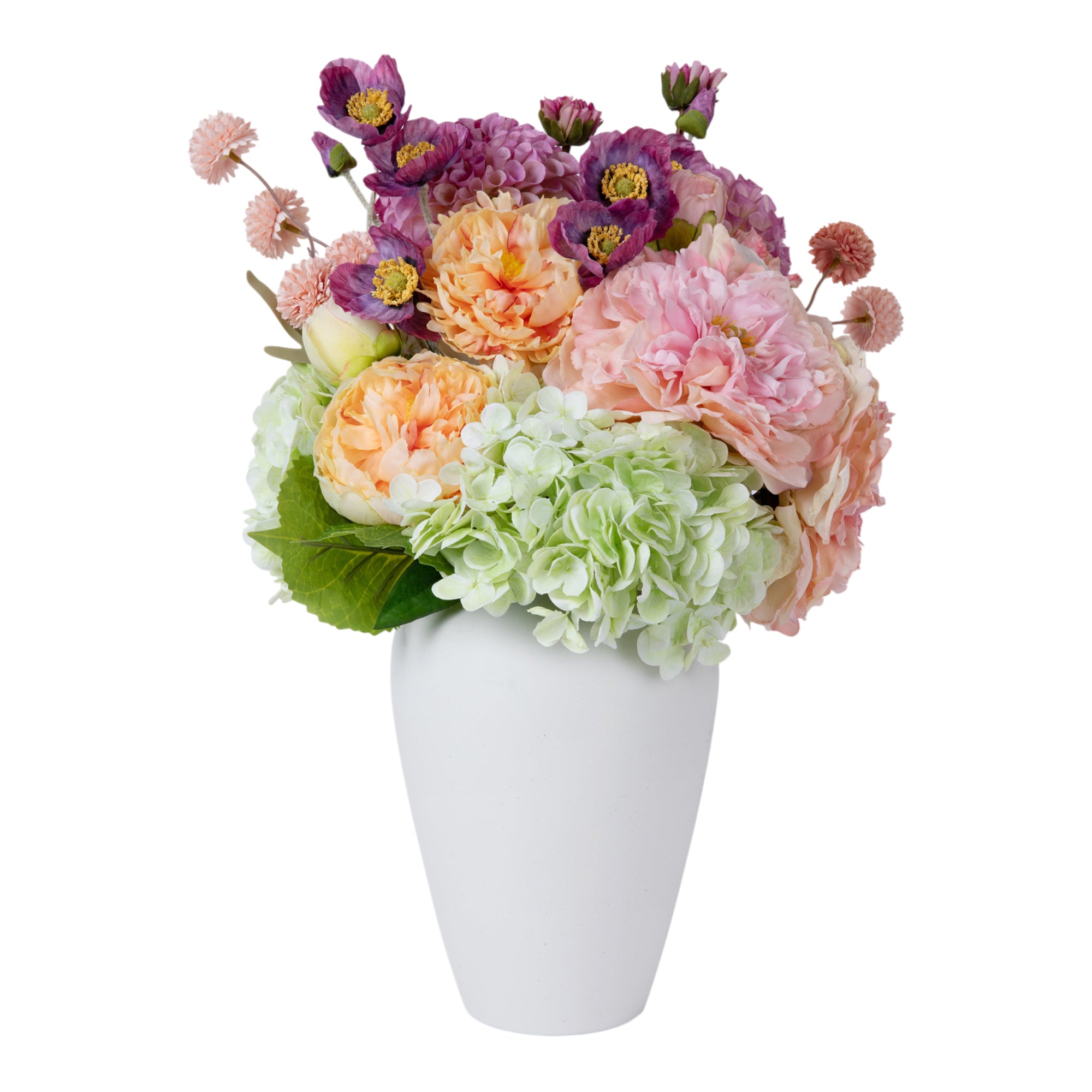 The Aida | Faux Flower Arrangements | Pinks, Purples & Green