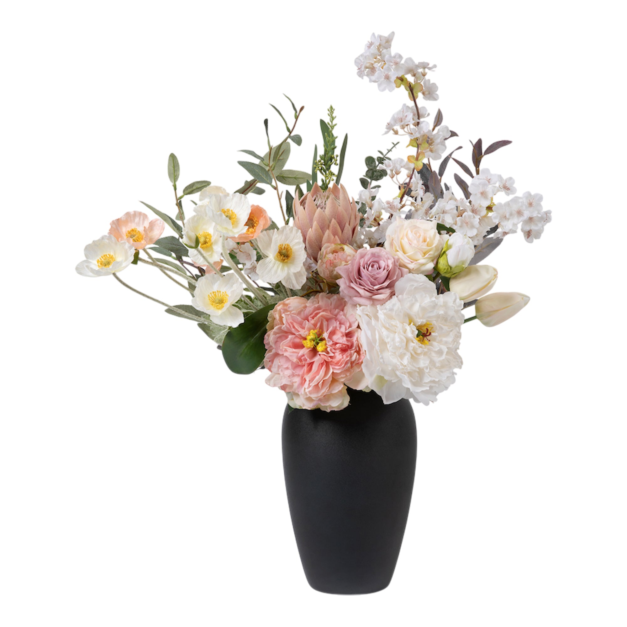Faux Flower Arrangements - The Emily - Whites & Pinks
