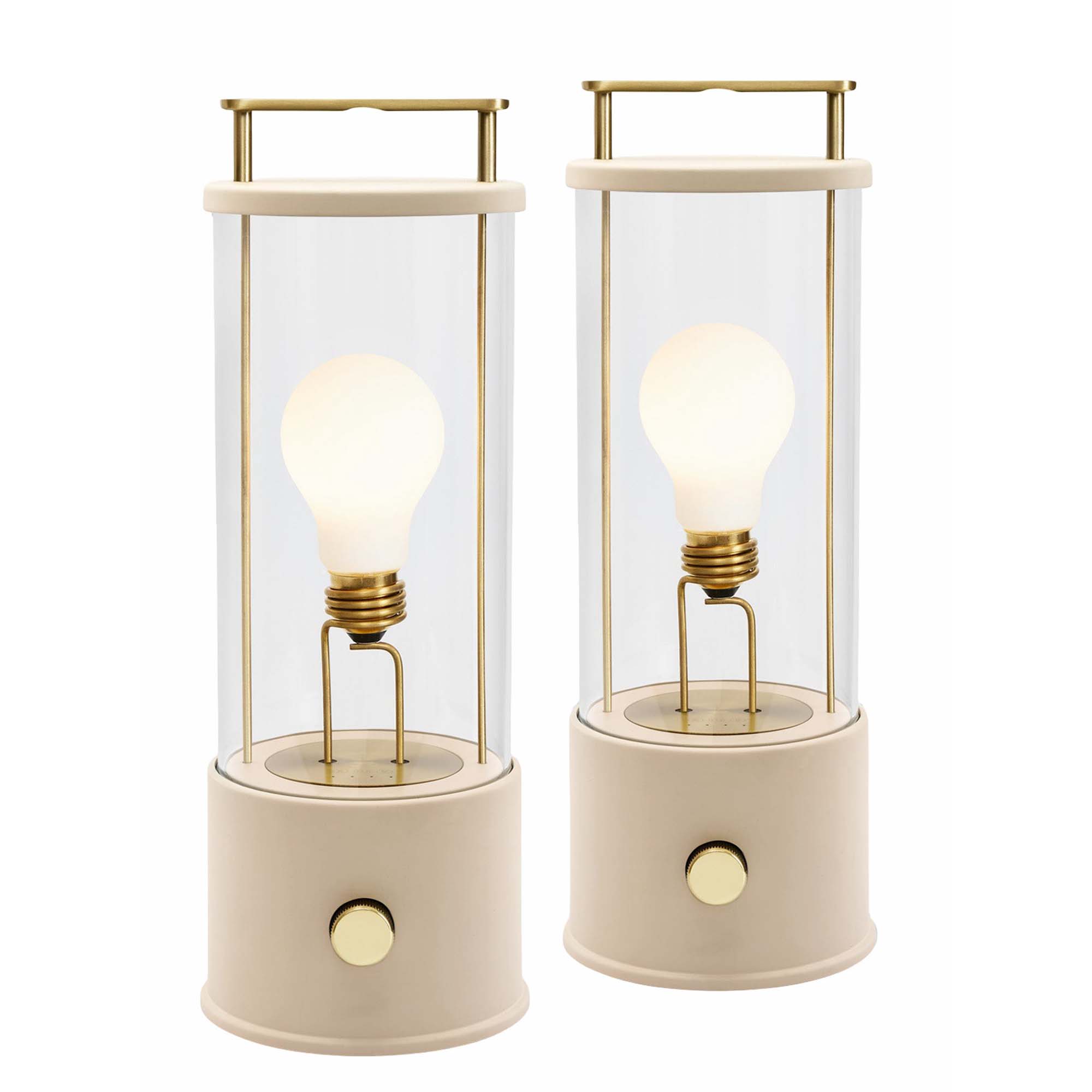 The Muse 1.0 Portable Lamp in Setting Plaster Pink - Set of 2