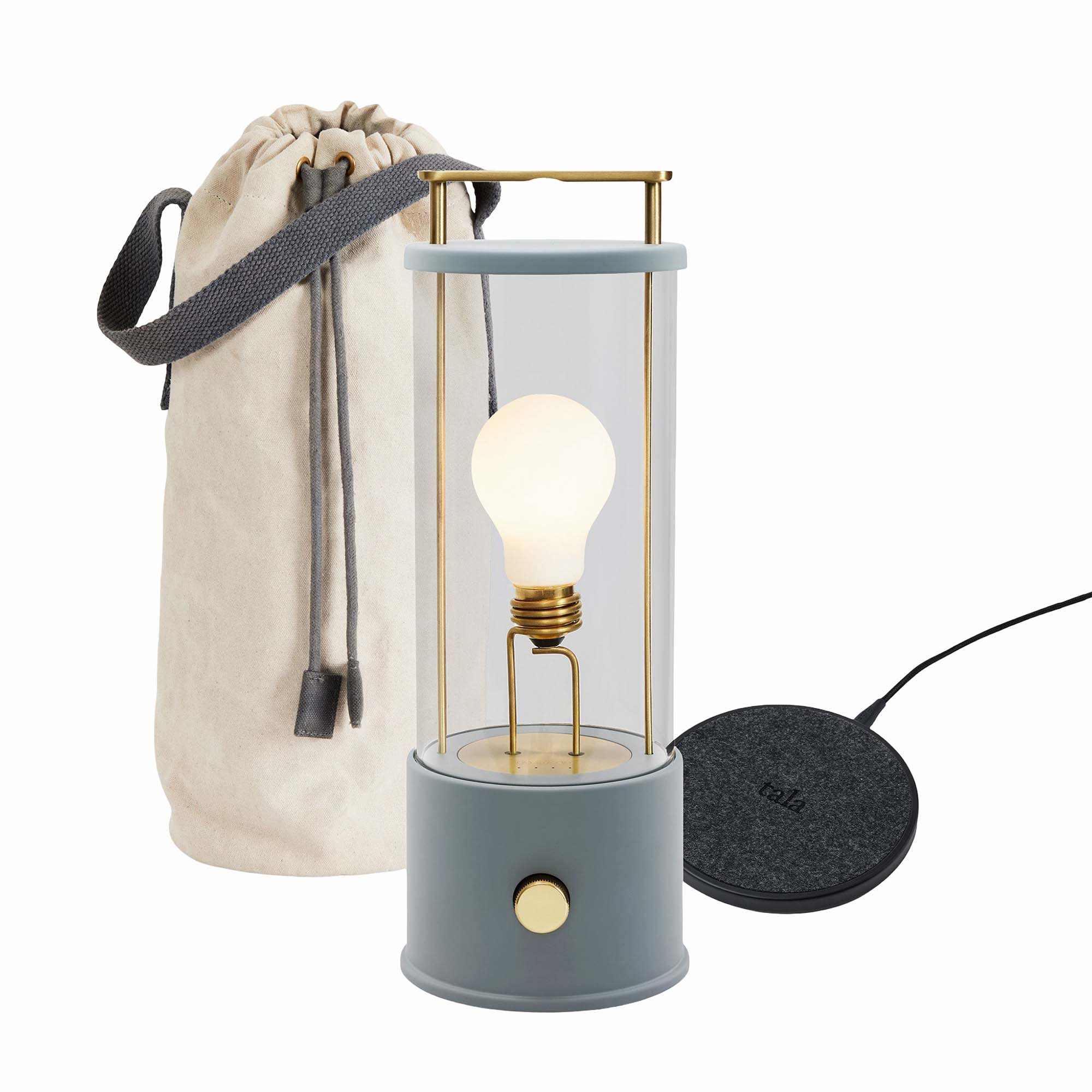 The Muse 1.0 Portable Lamp in Selvedge Blue Bundle