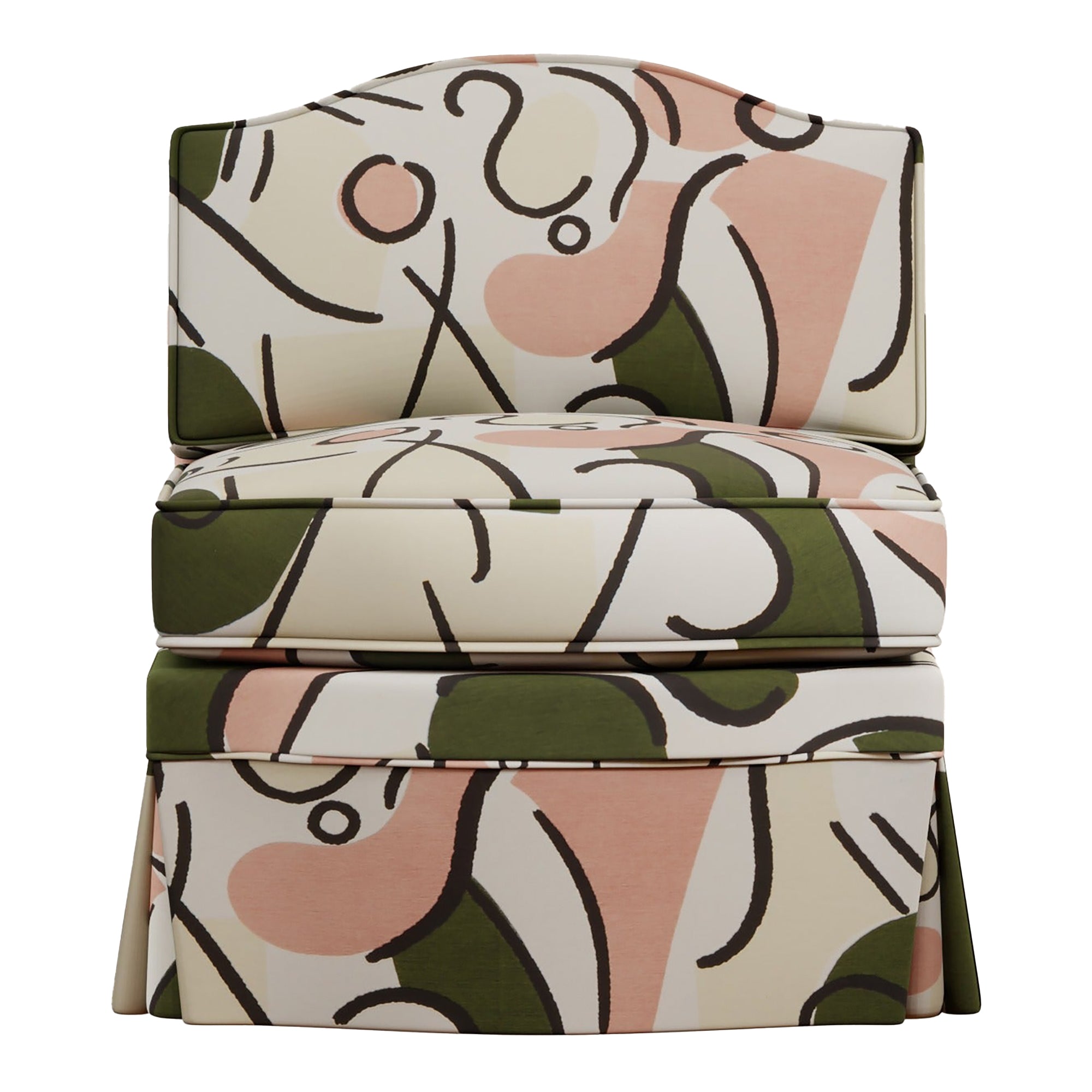 Felix Slipper Chair | Oprha Pesto
