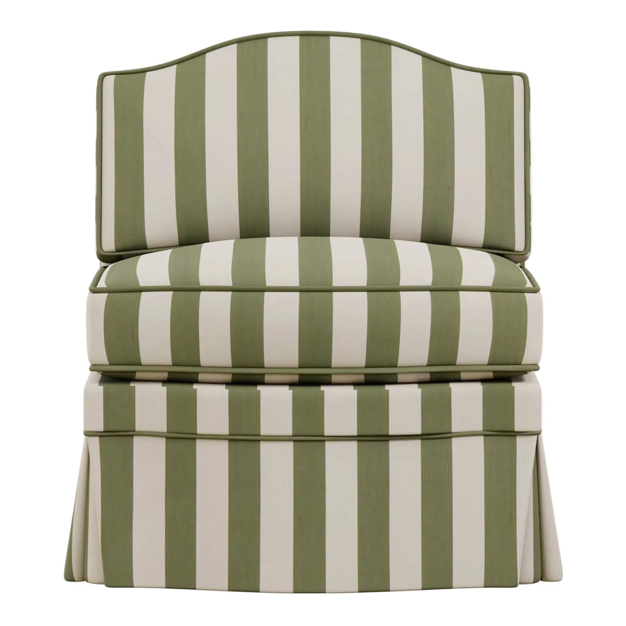 Felix Slipper Chair | Sonia Stripe Artichoke