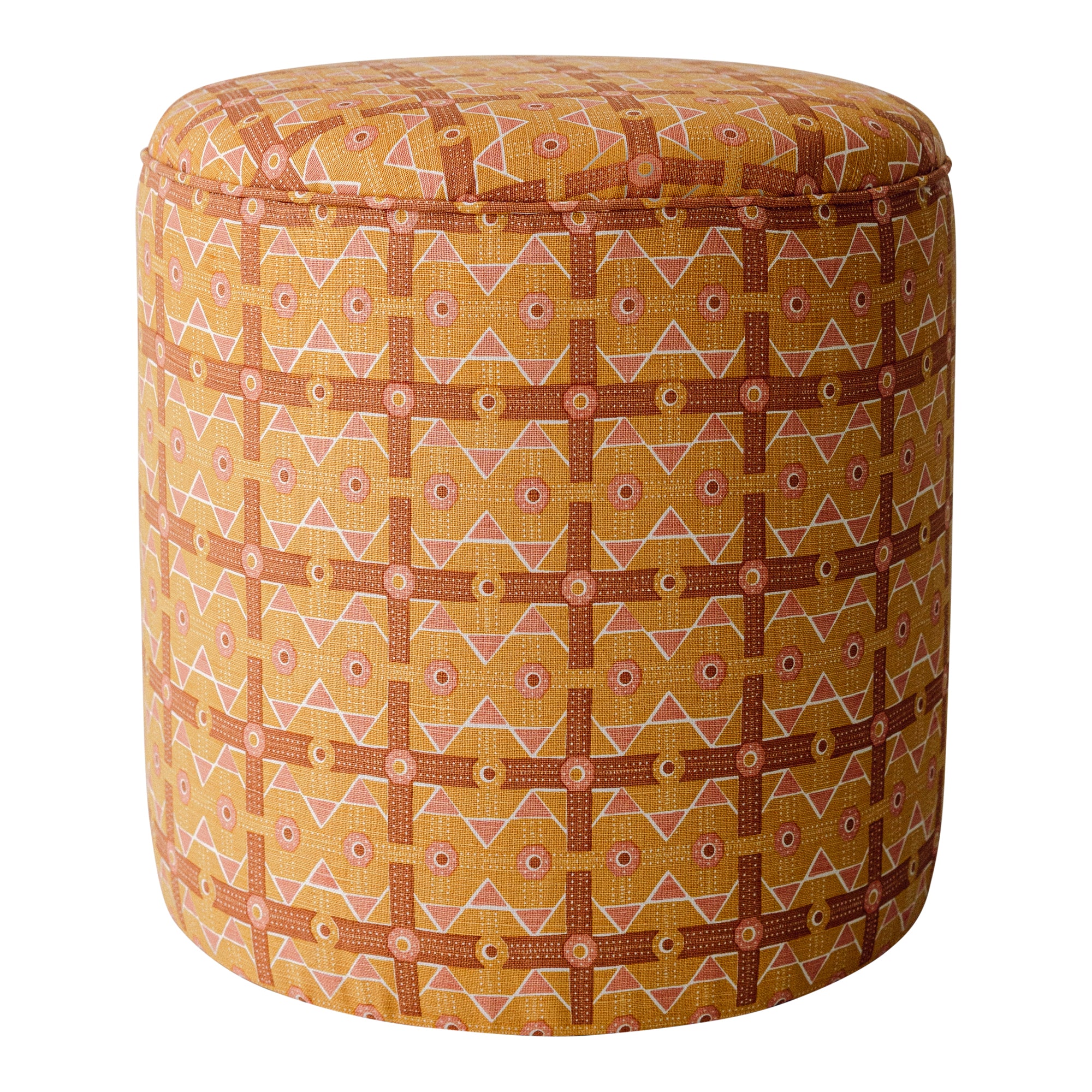Brown Charbagh Pouffe