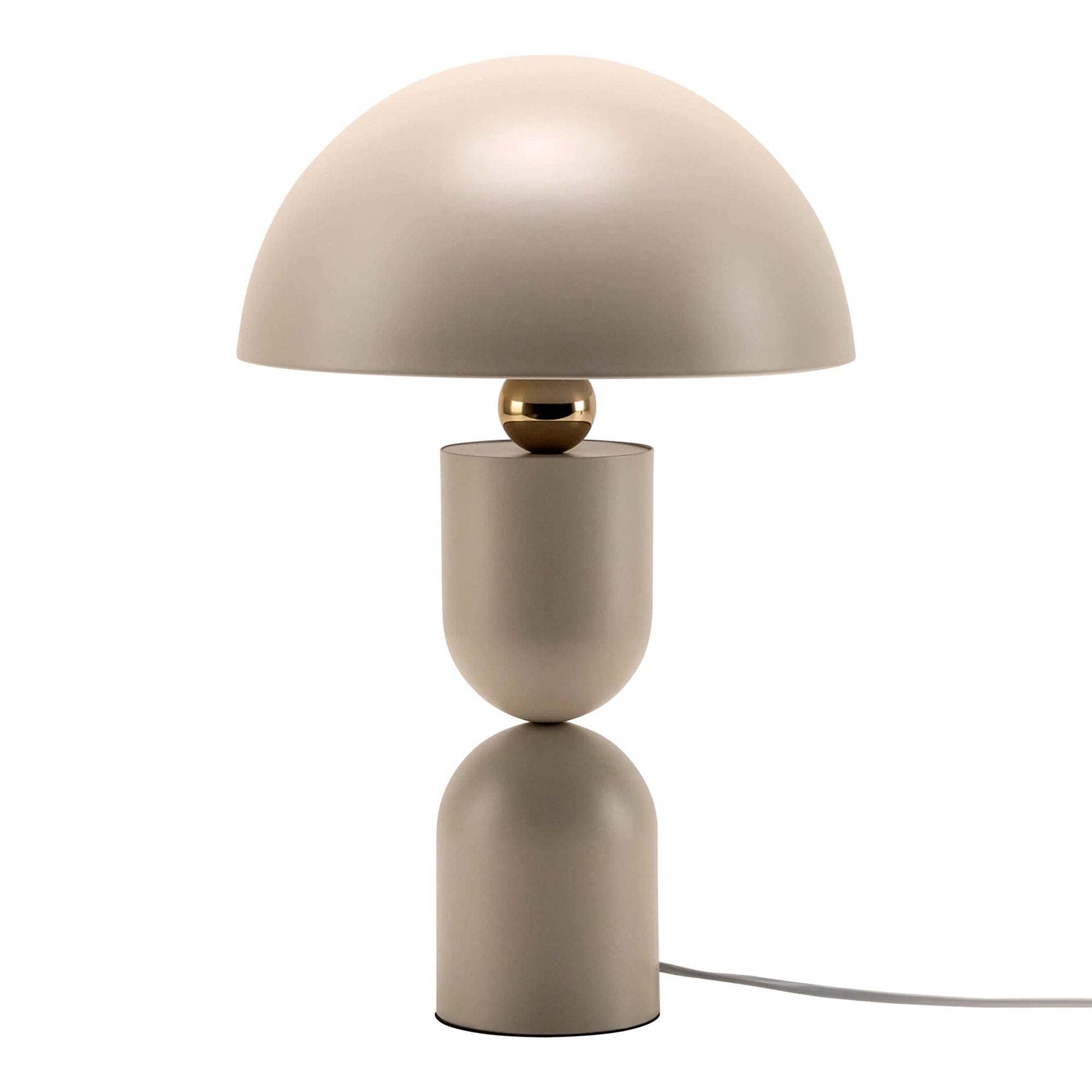 Sand grey dome mushroom table lamp