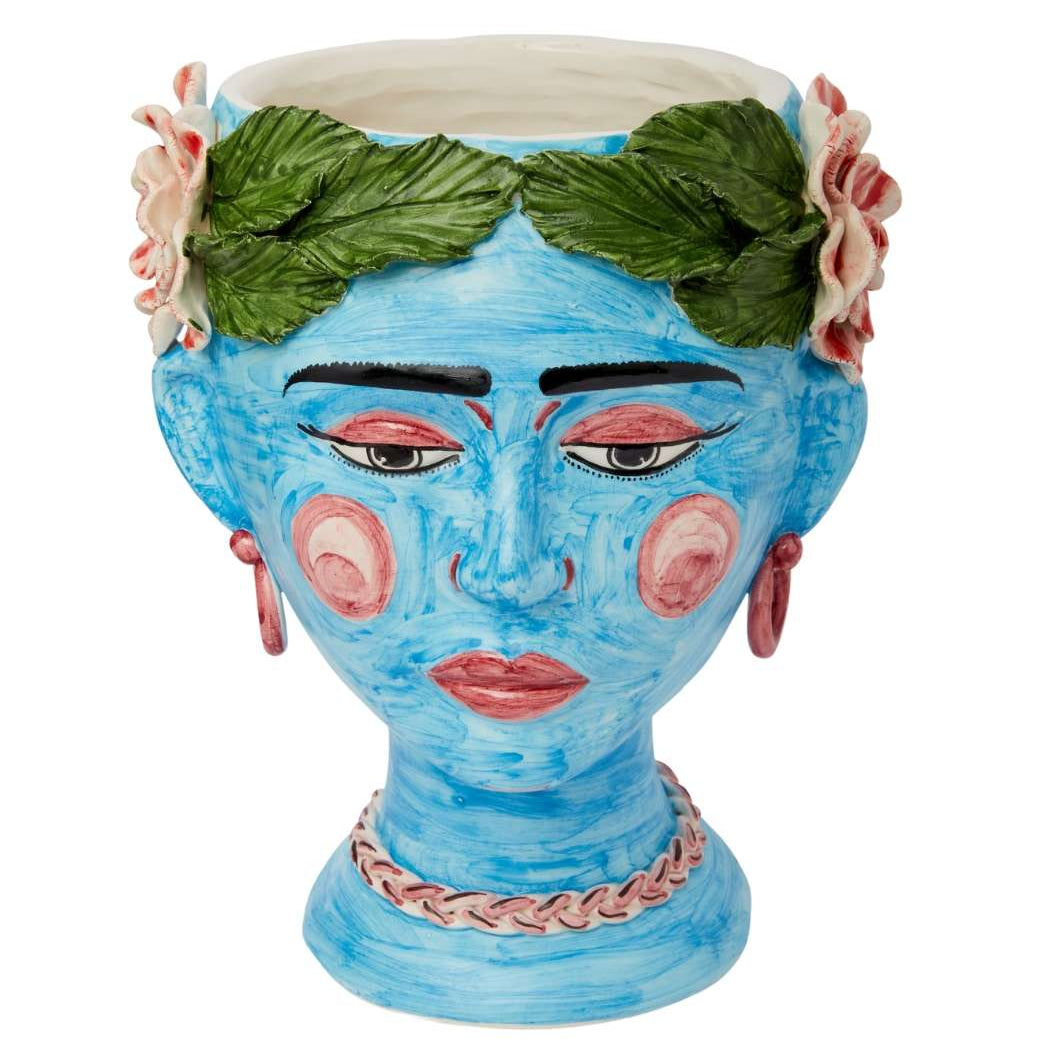 Testa Di Moro Head Vase | Turquoise