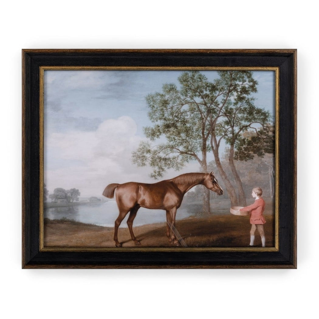 Stable Companion Vintage Style Framed Print