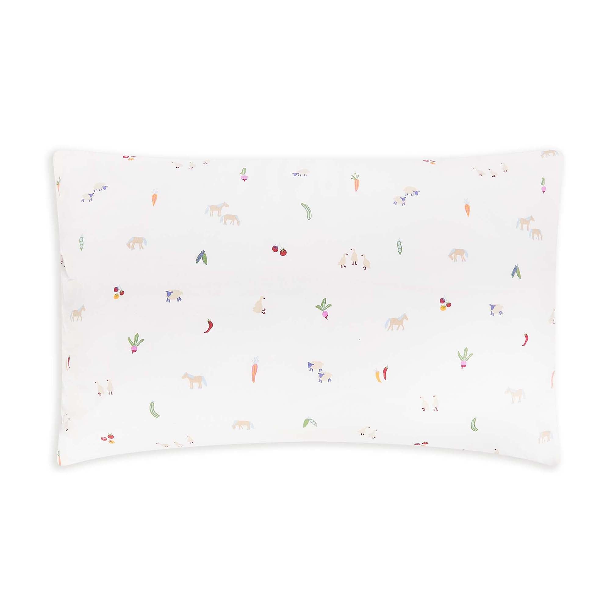 Organic Cotton Cotbed Pillowcase - Little Farm