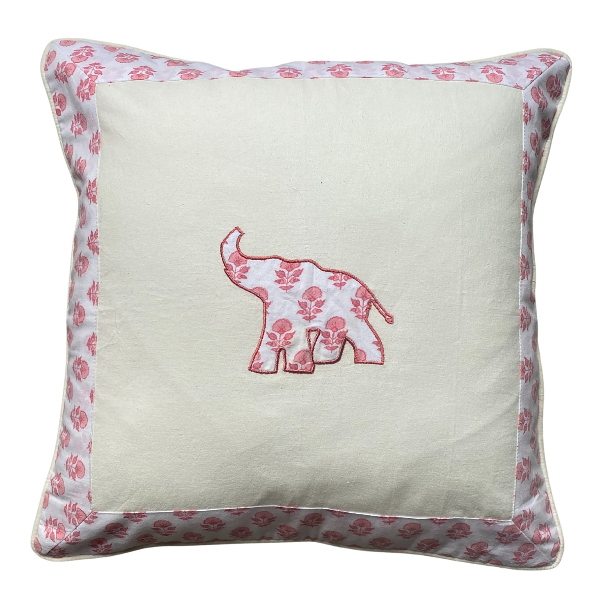 Pink Elephant Cushion Cover