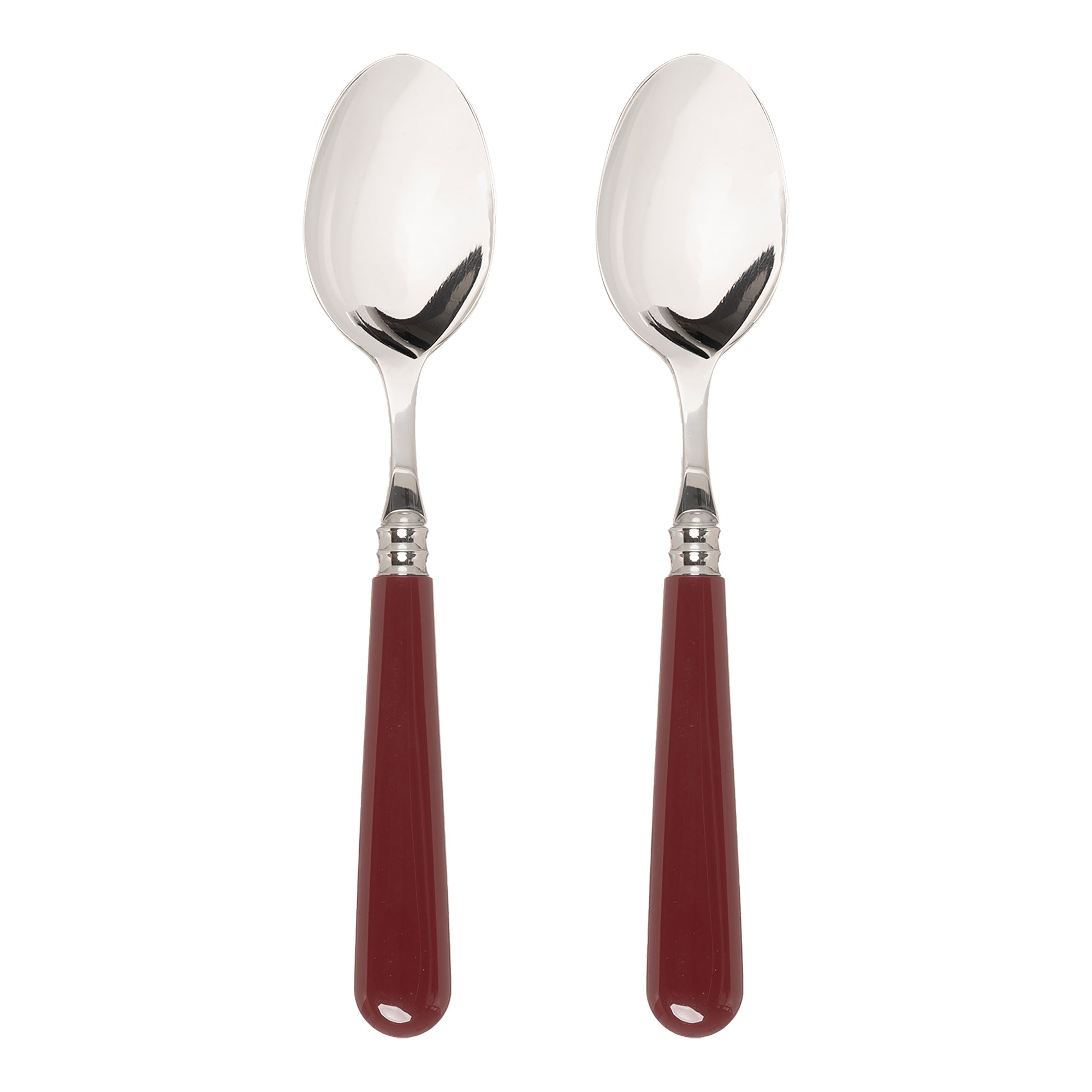 Burgundy Set of 2 Dessert Spoons