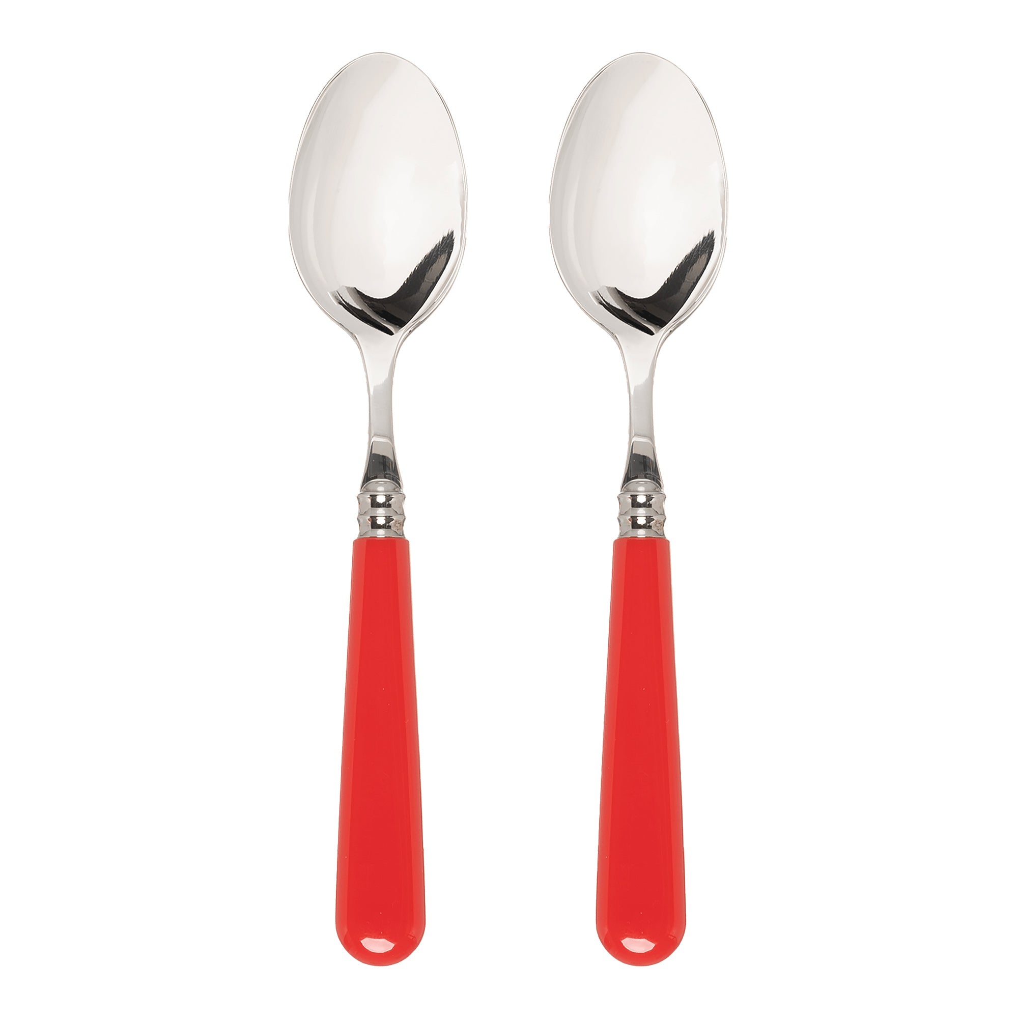 Classic Red Set of 2 Dessert Spoons