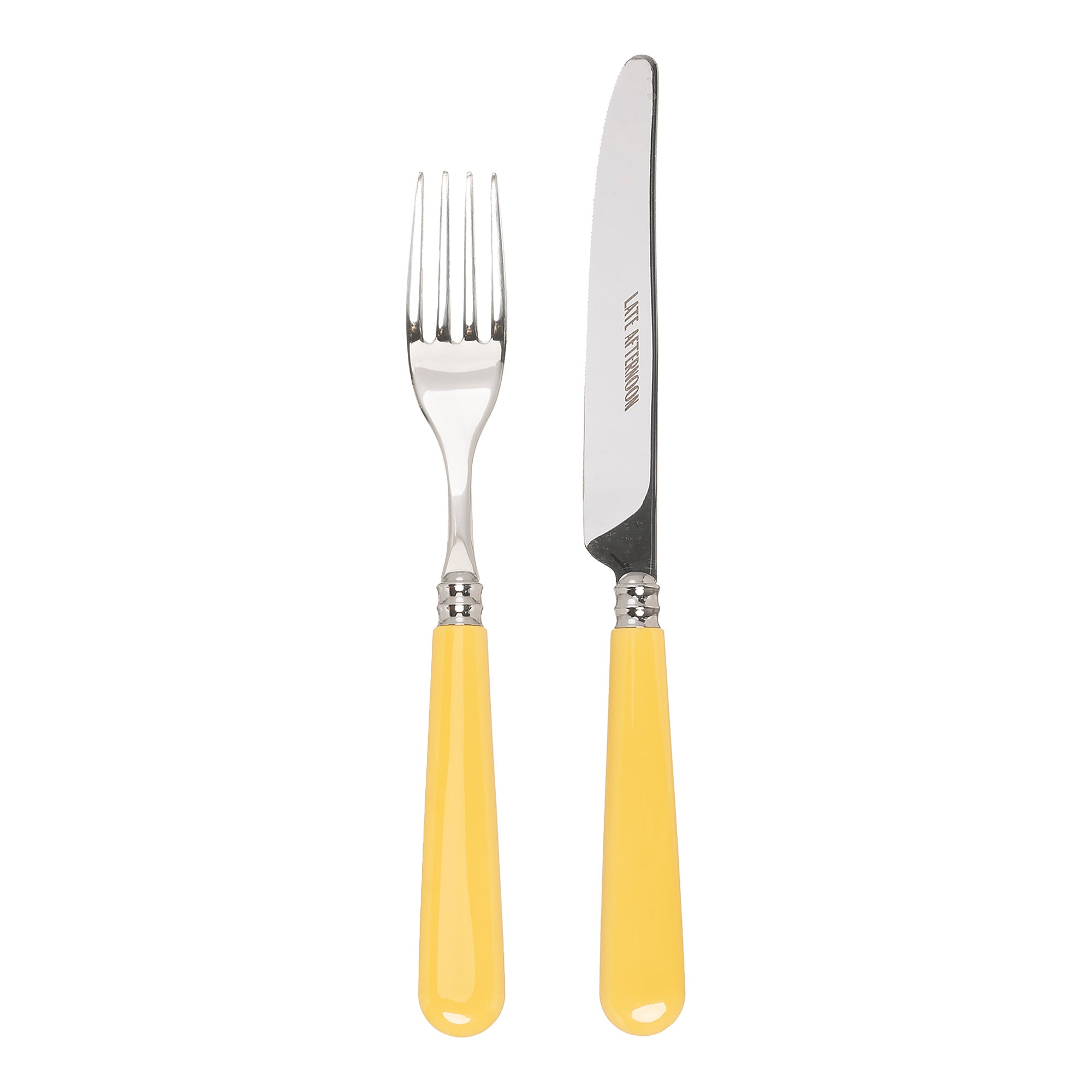Butter Yellow Knife and Fork Set