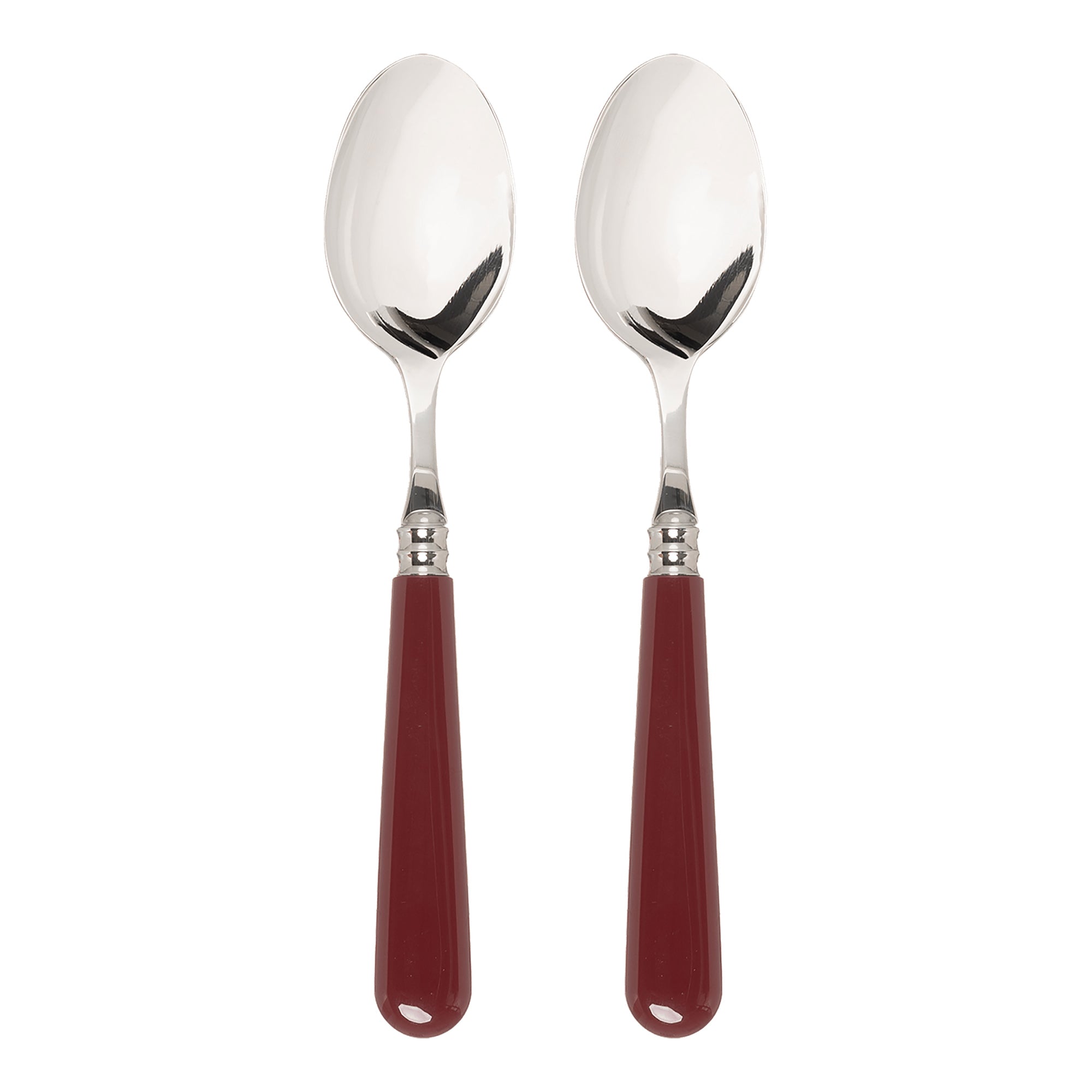 Burgundy Set of 2 Teaspoons