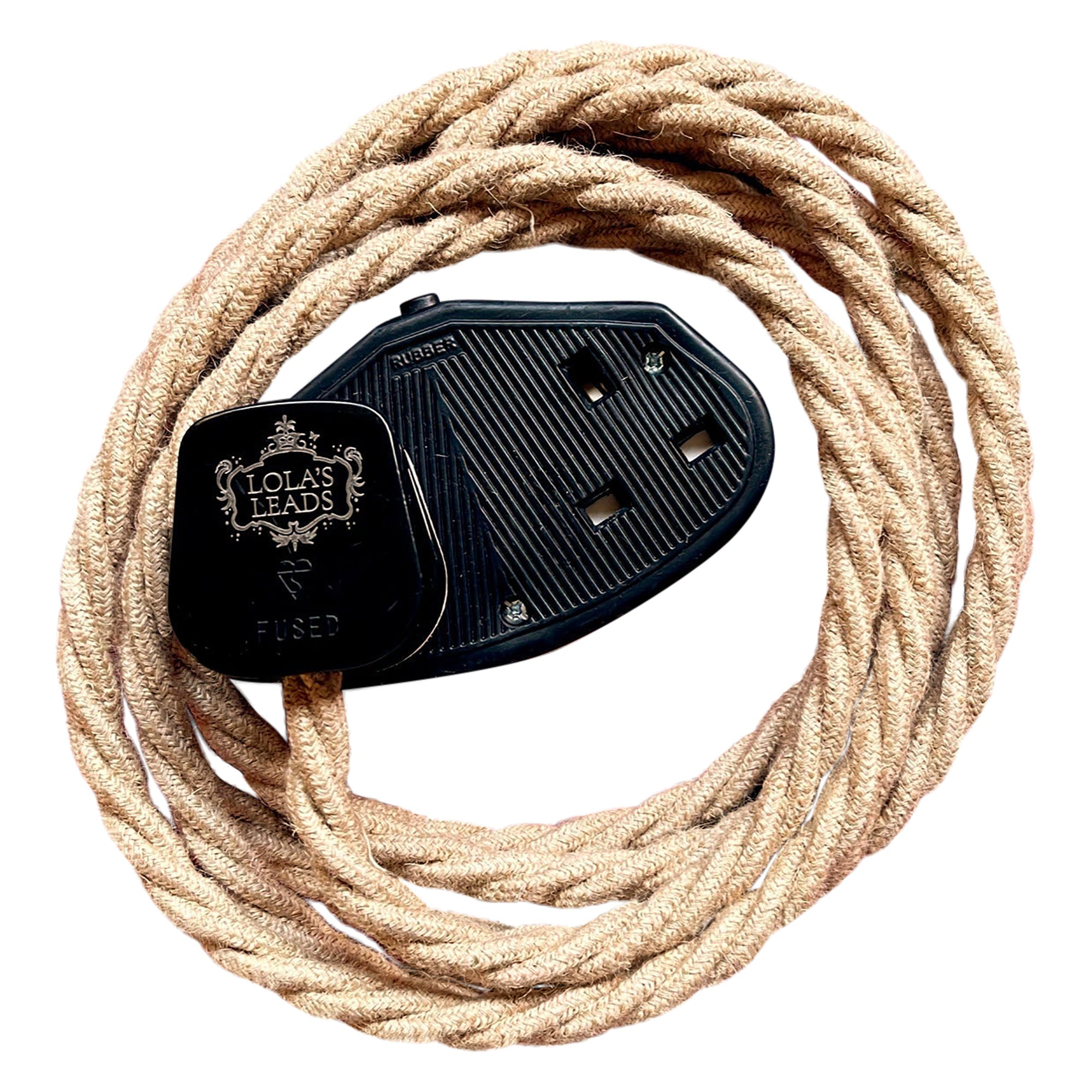 Jute - Lola's Leads Fabric Extension Cable