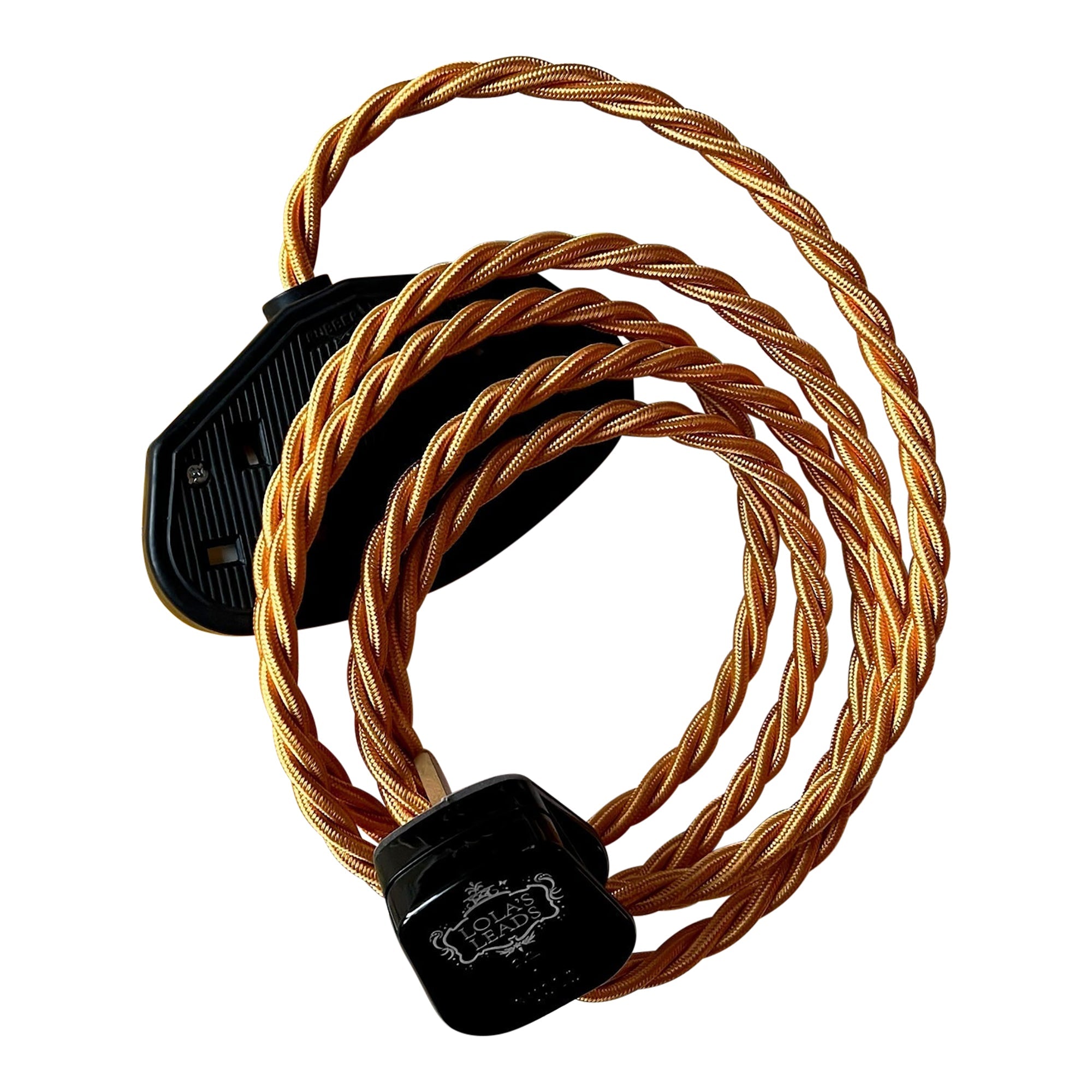 Turmeric - Lola's Leads Fabric Extension Cable